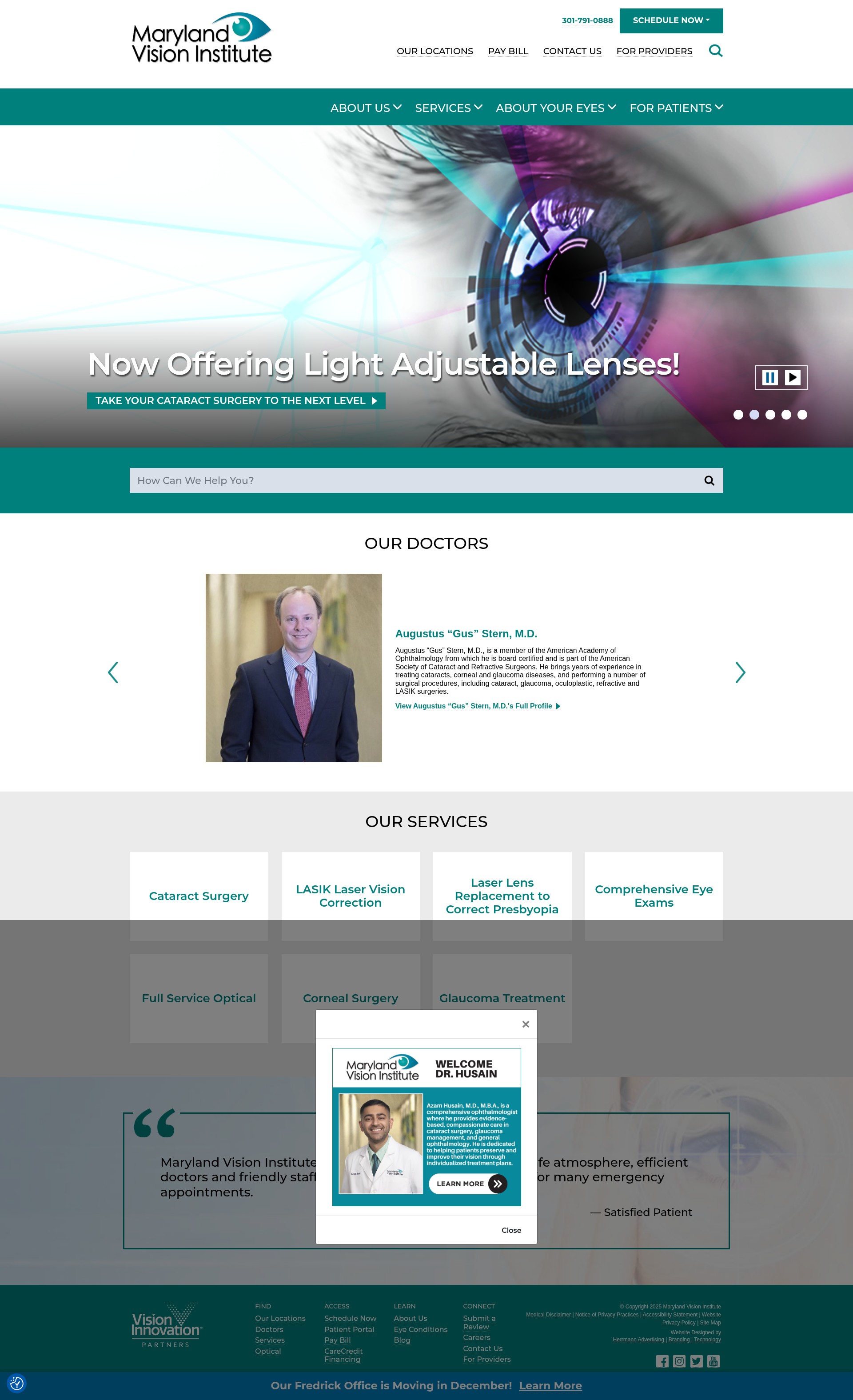 Screenshot of www.marylandvisioninstitute.com