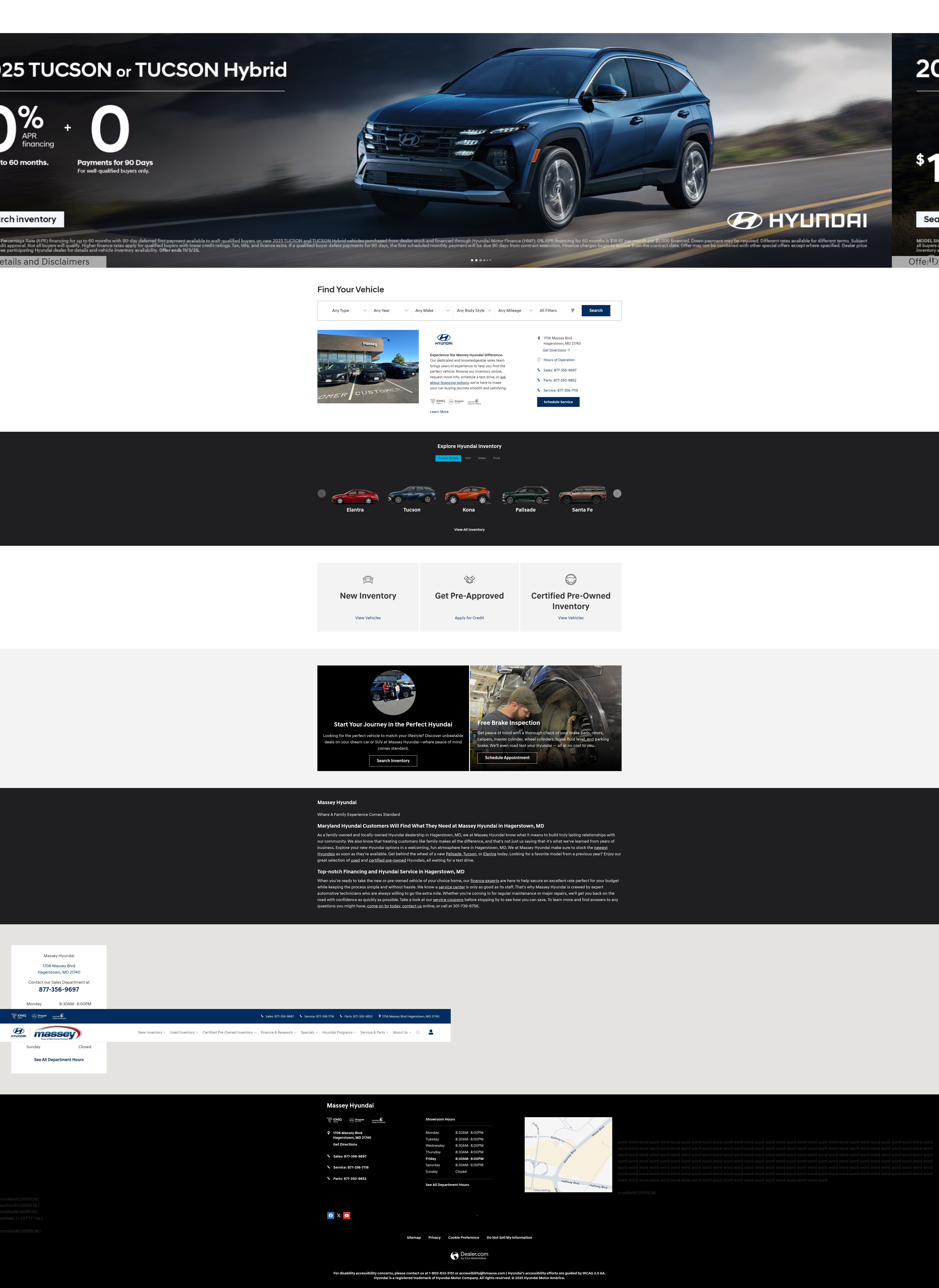 Screenshot of www.masseyauto.com