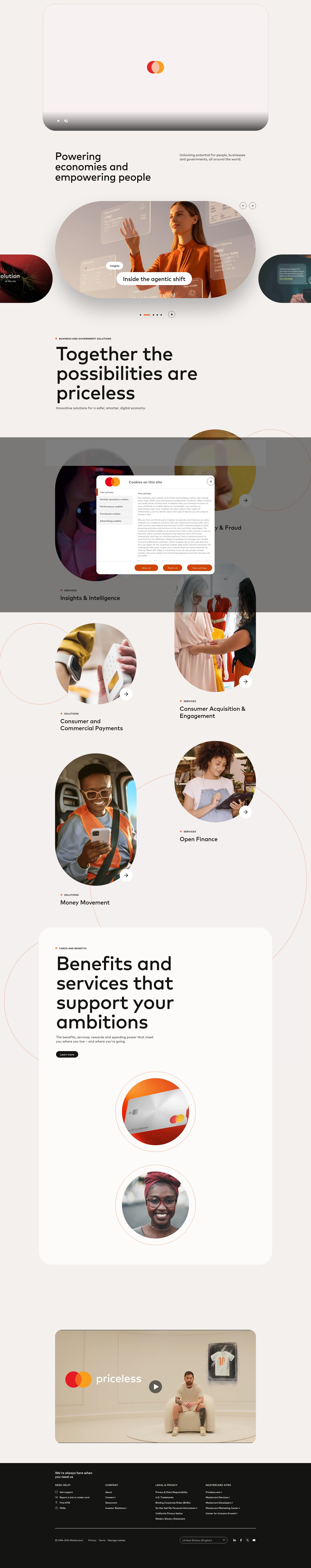 Screenshot of www.mastercard.com