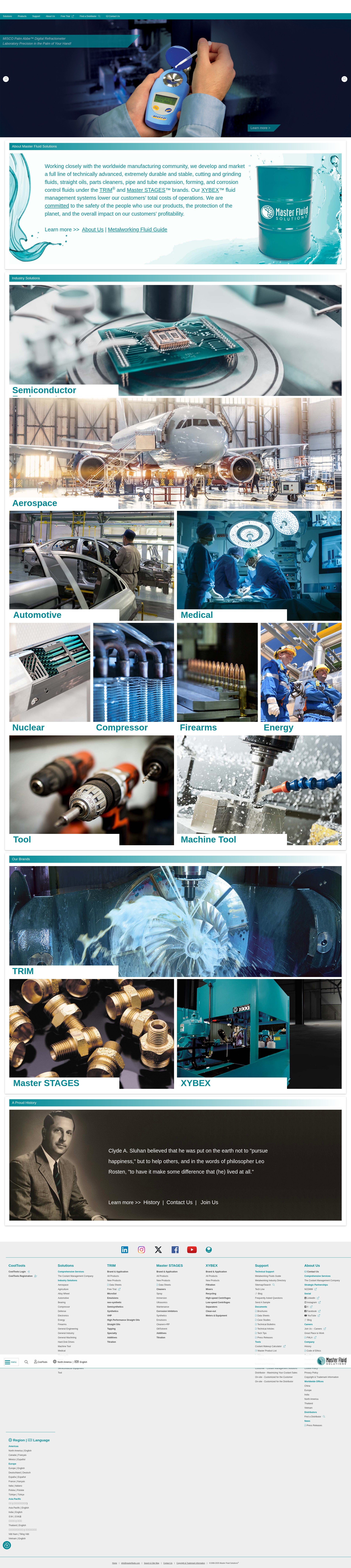 Screenshot of www.masterfluids.com