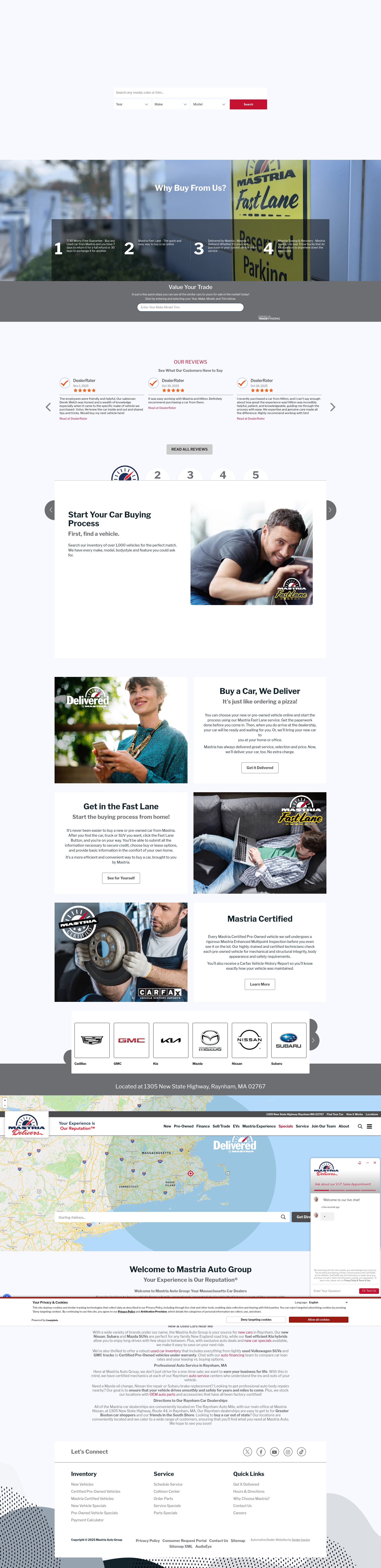 Screenshot of www.mastria.com