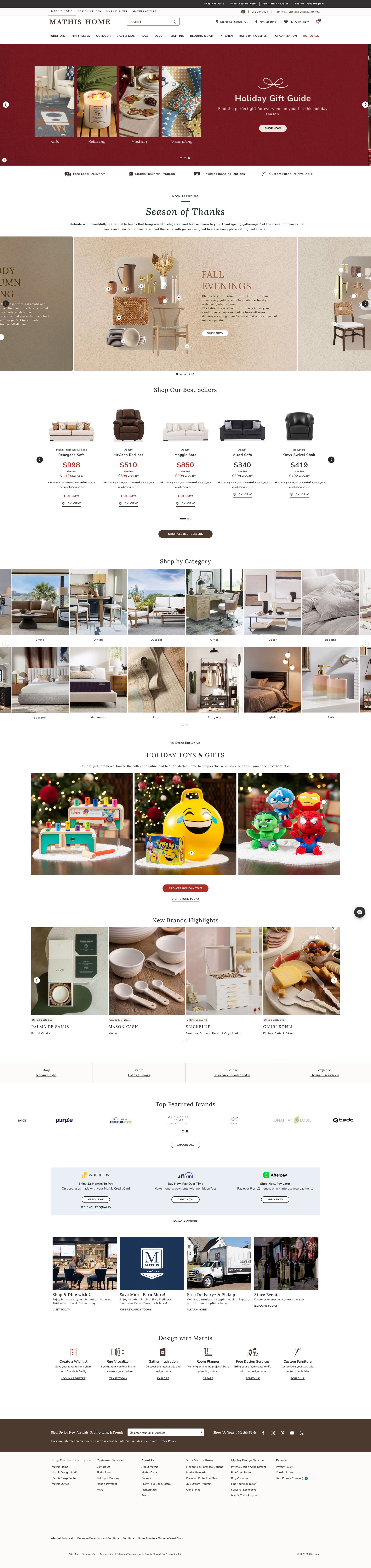 Screenshot of www.mathishome.com