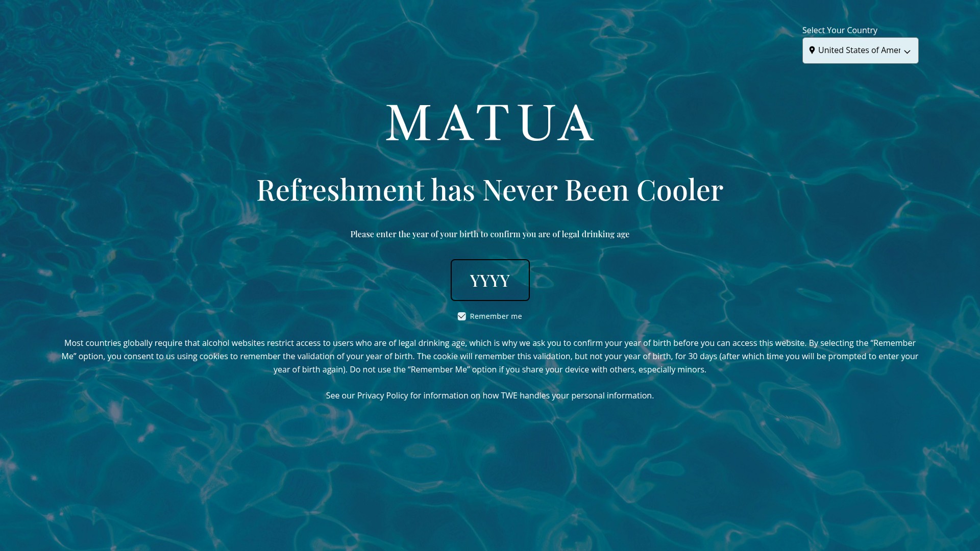 Screenshot of www.matuawine.com