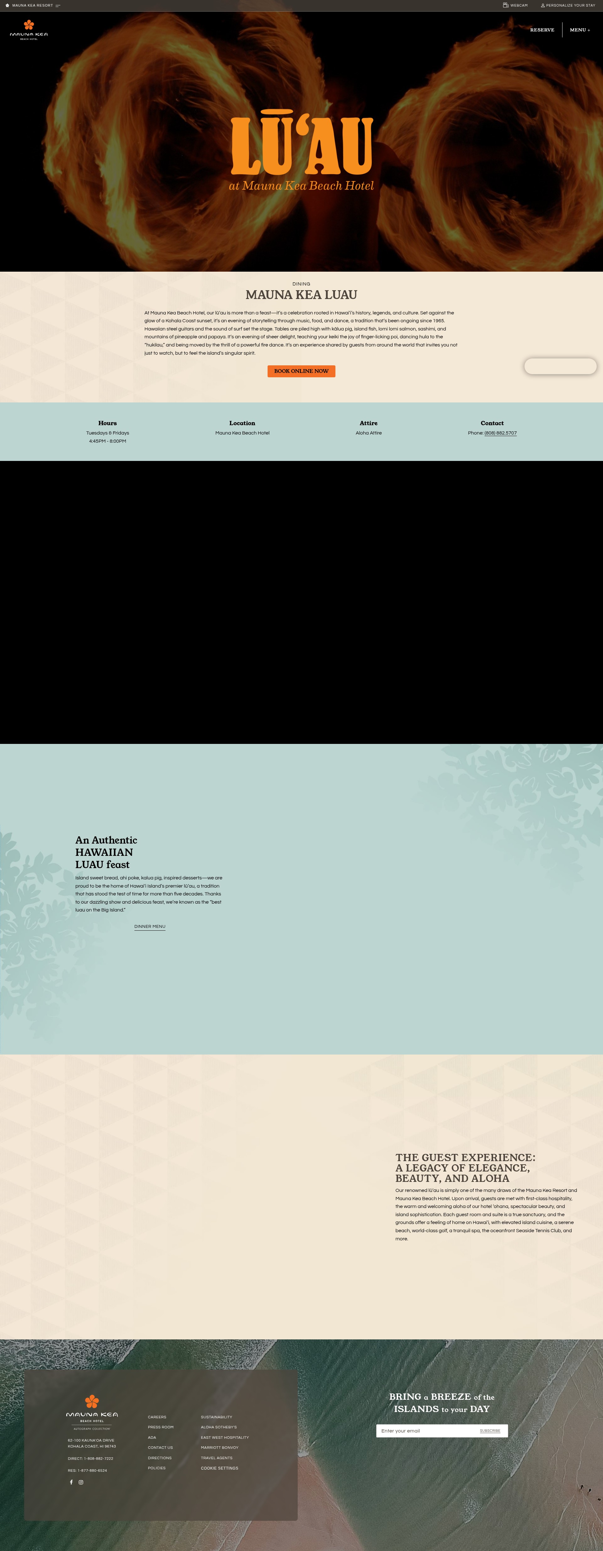 Screenshot of www.maunakearesort.com