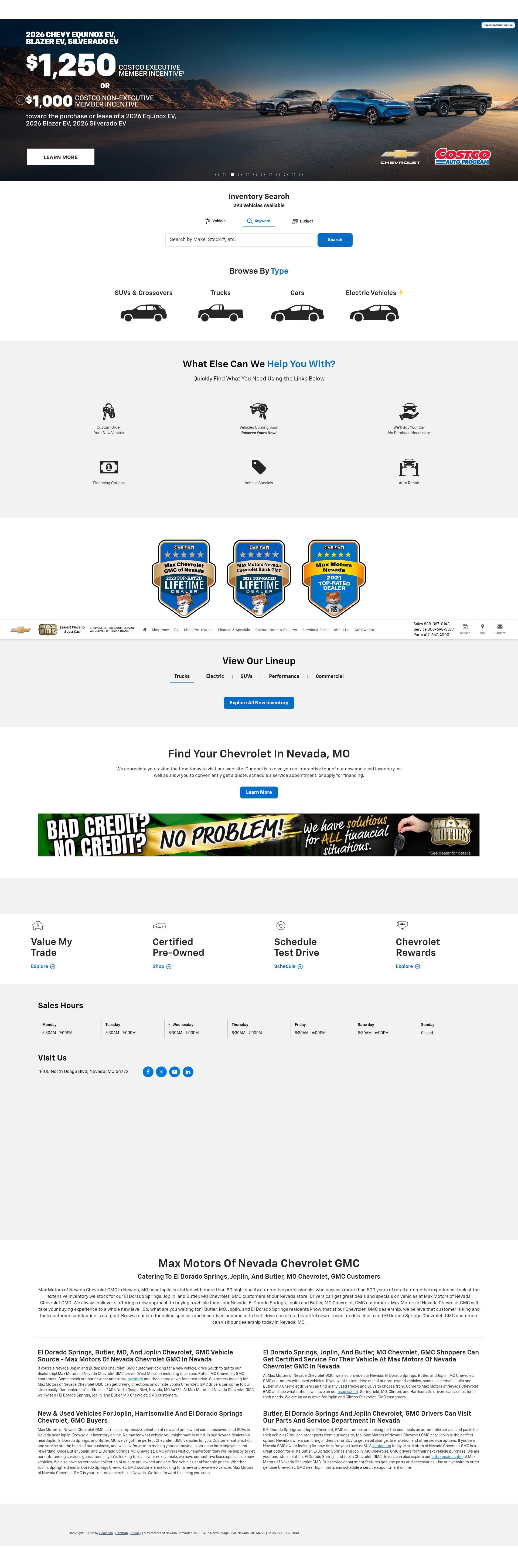 Screenshot of www.maxmotors71.com
