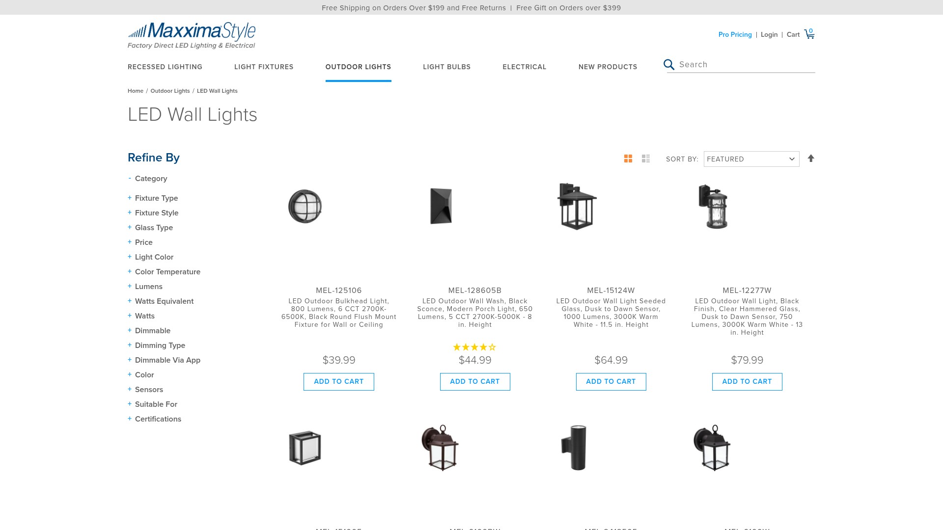 Screenshot of www.maxximastyle.com