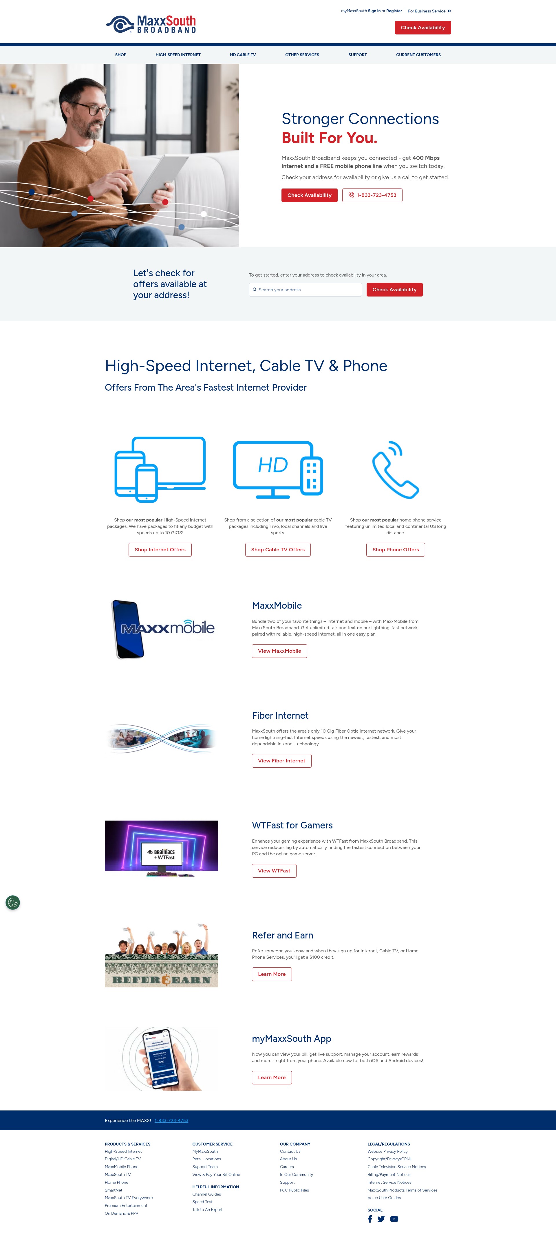 Screenshot of www.maxxsouth.com