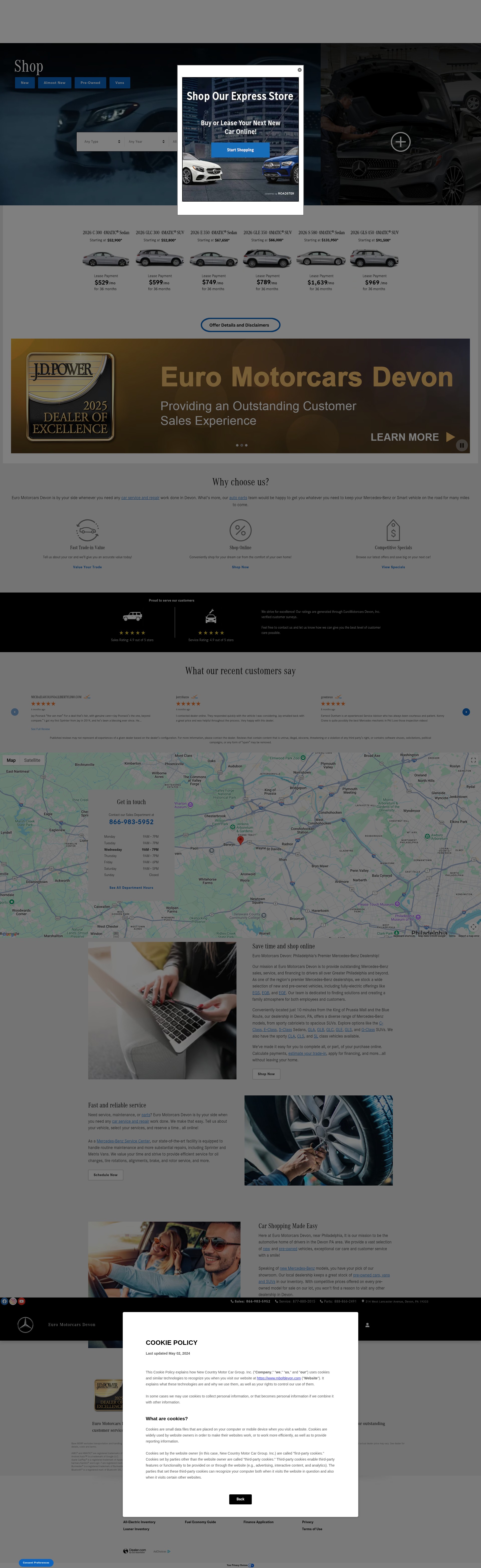 Screenshot of www.mbofdevon.com