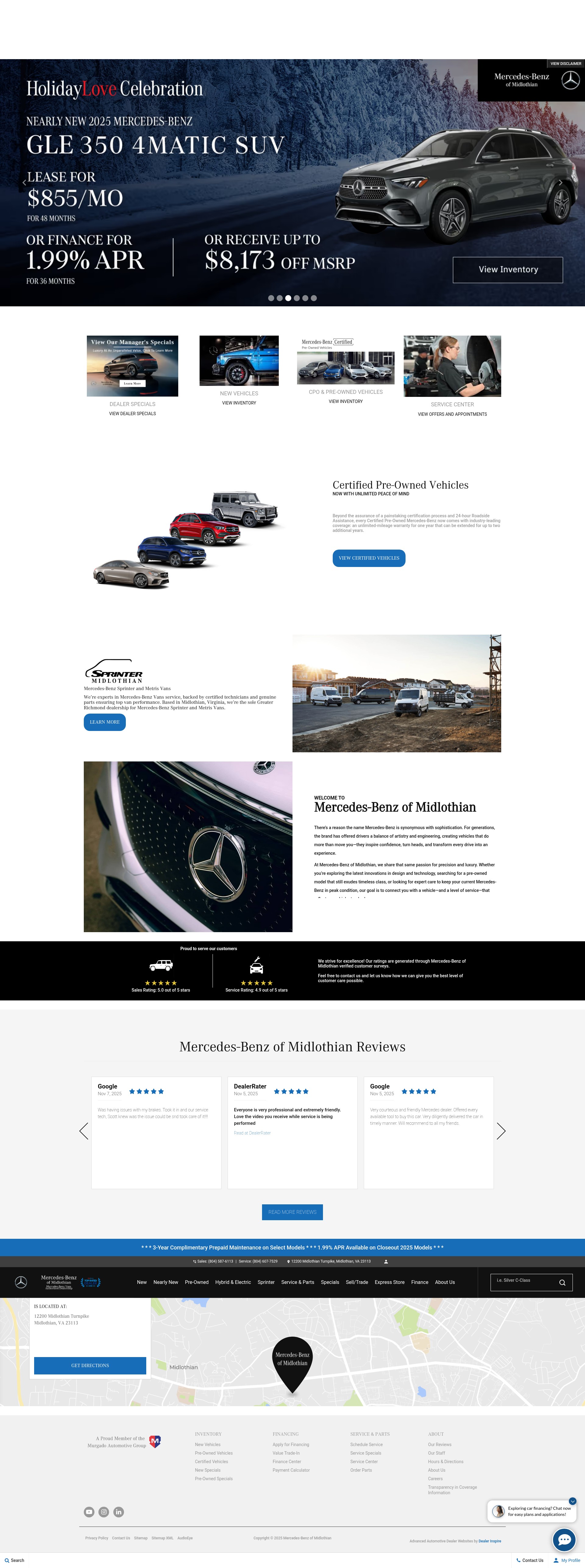 Screenshot of www.mbofmidlothian.com