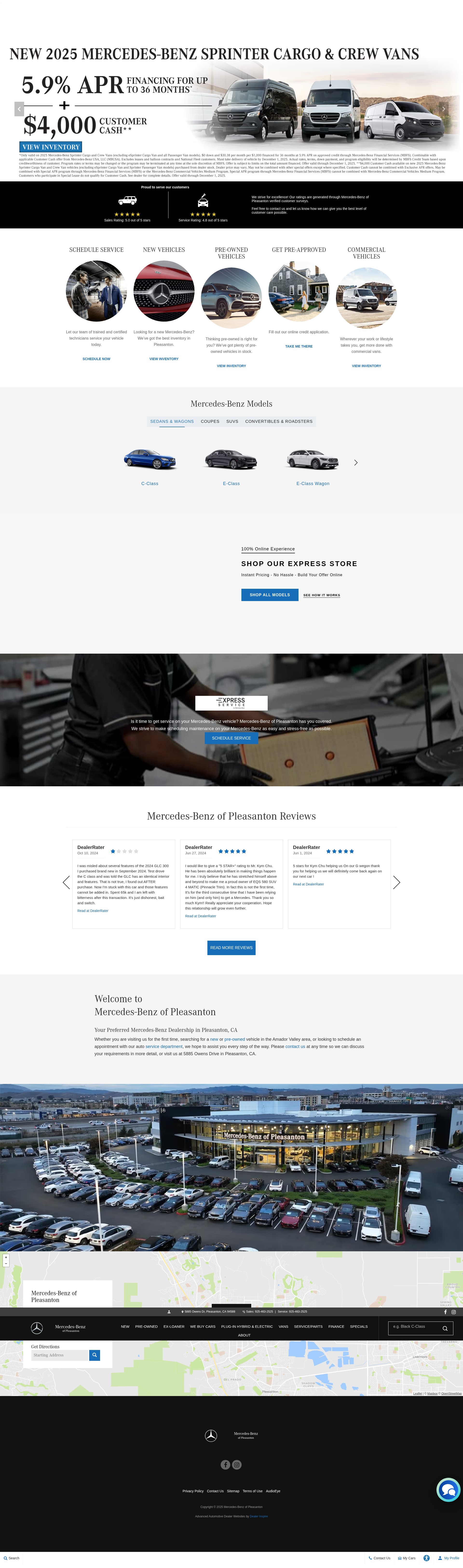 Screenshot of www.mbofpleasanton.com