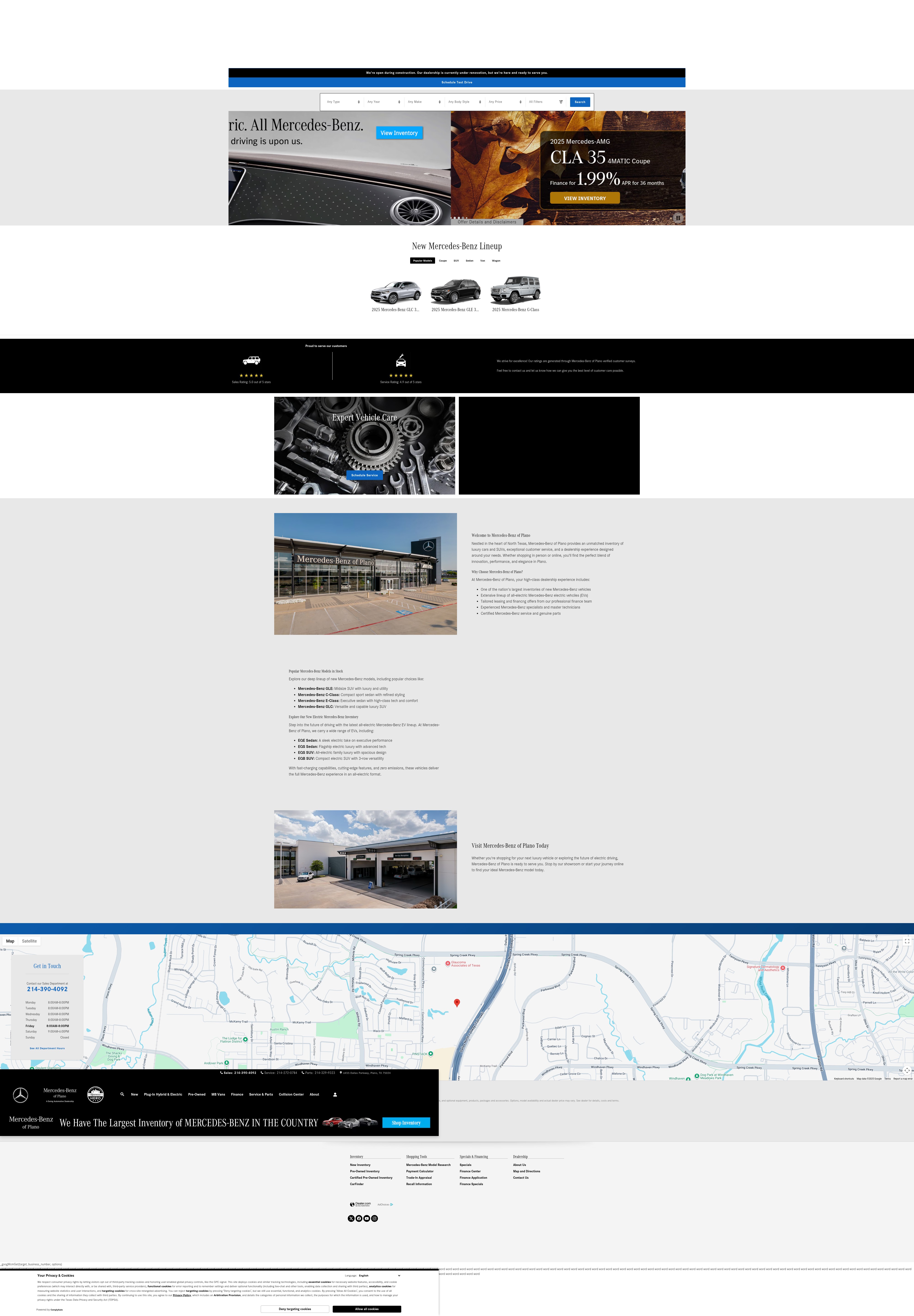 Screenshot of www.mbplano.com