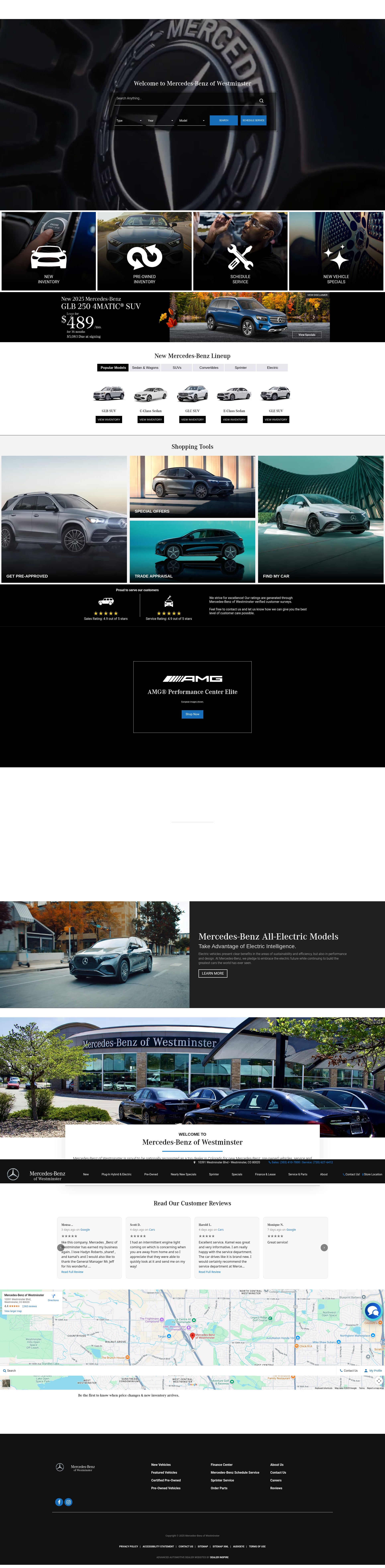Screenshot of www.mbwestminster.com
