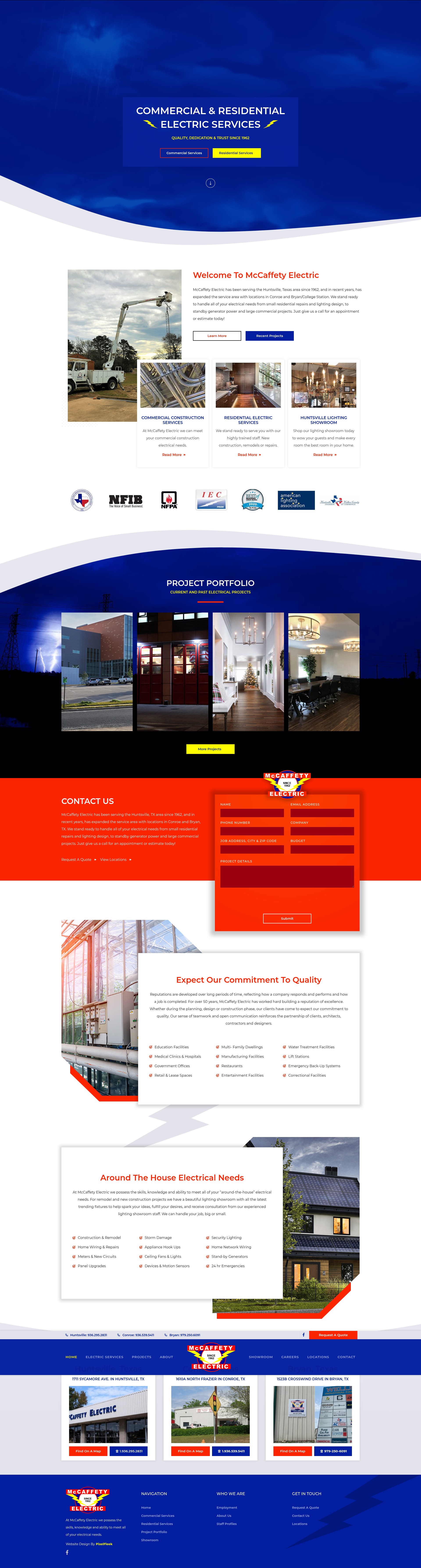 Screenshot of www.mccaffetyelectric.com