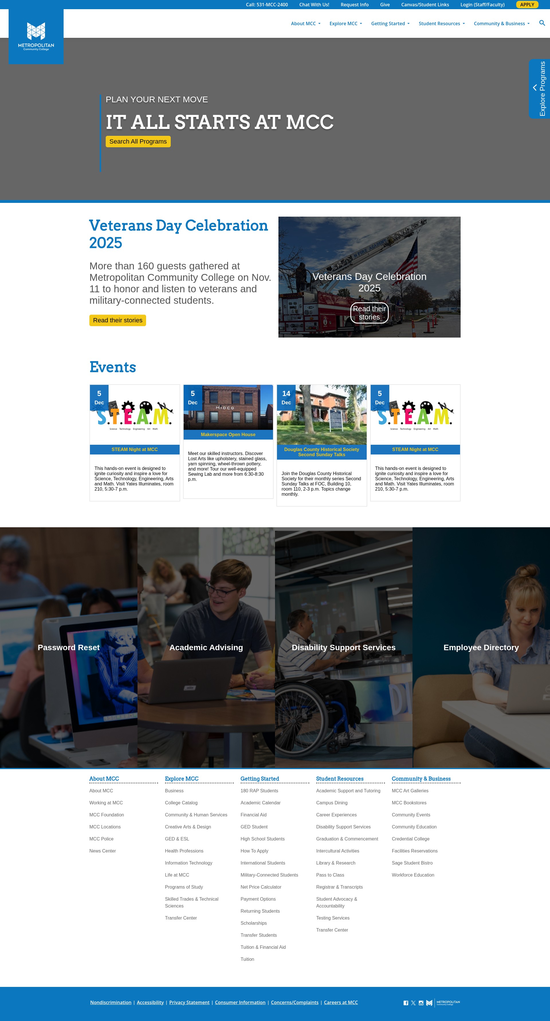 Screenshot of www.mccneb.edu