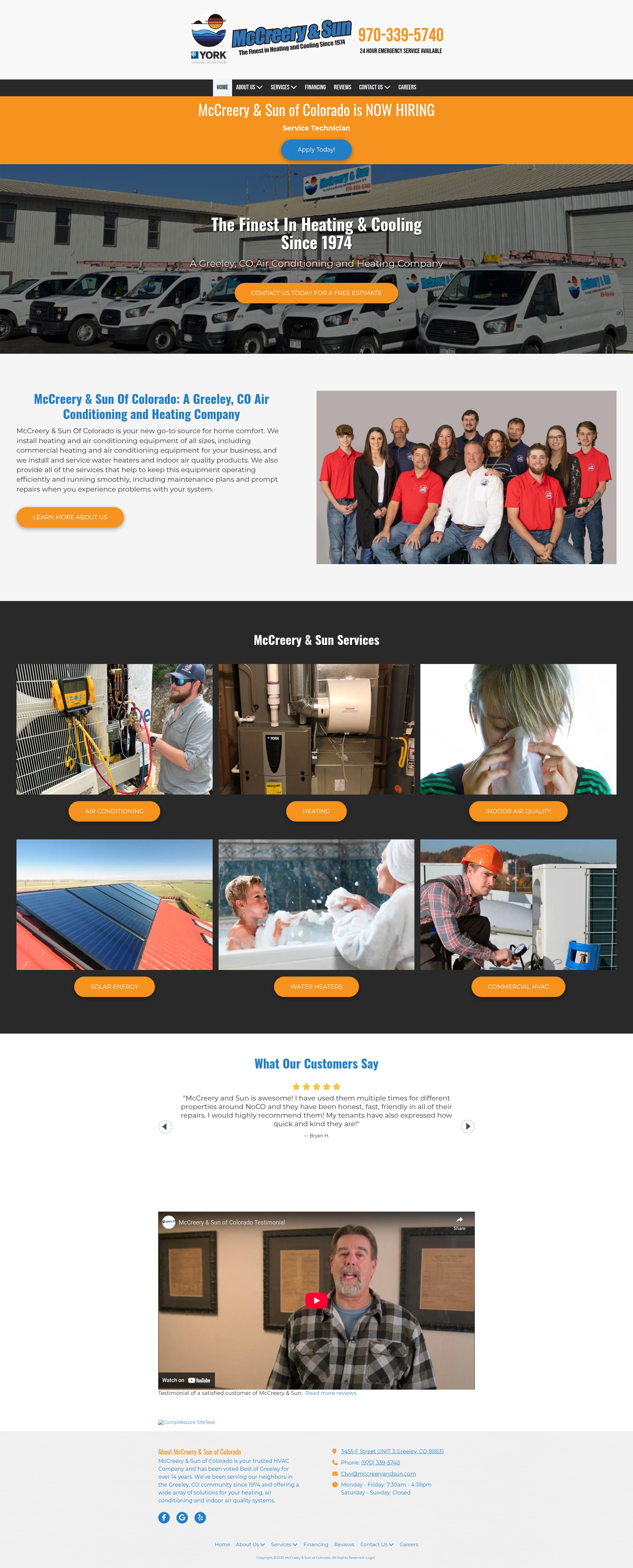 Screenshot of www.mccreeryandsun.com