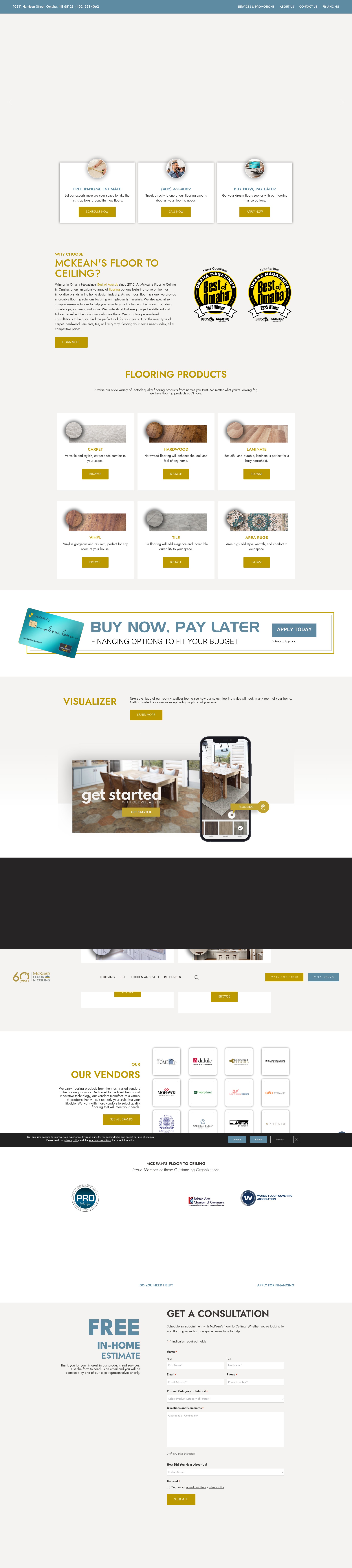 Screenshot of www.mckeans.com