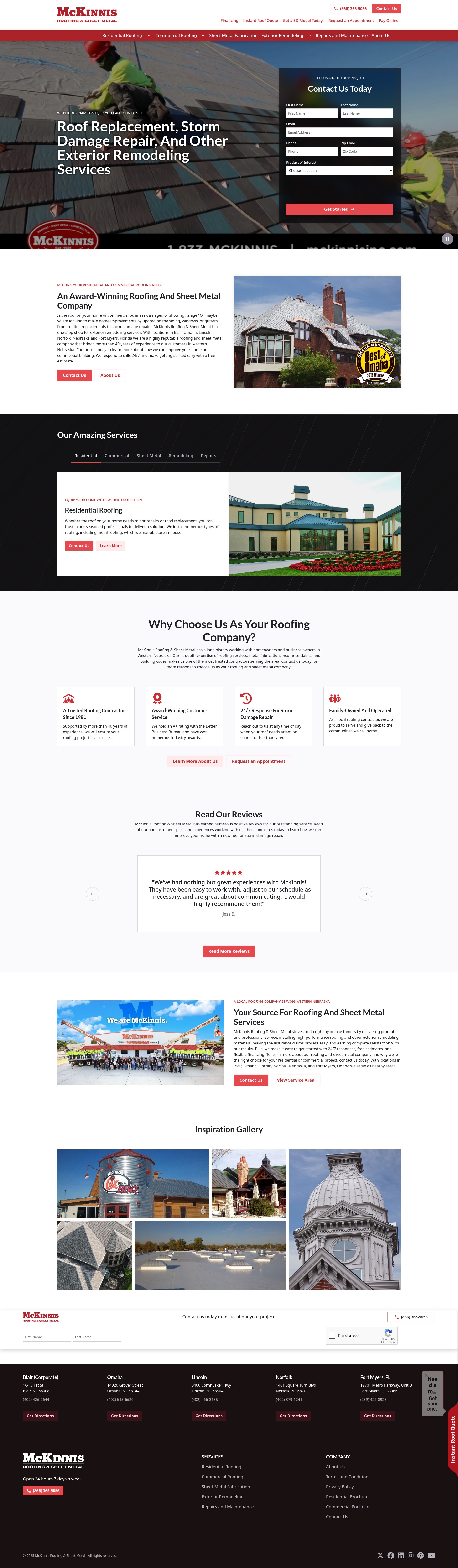 Screenshot of www.mckinnisinc.com