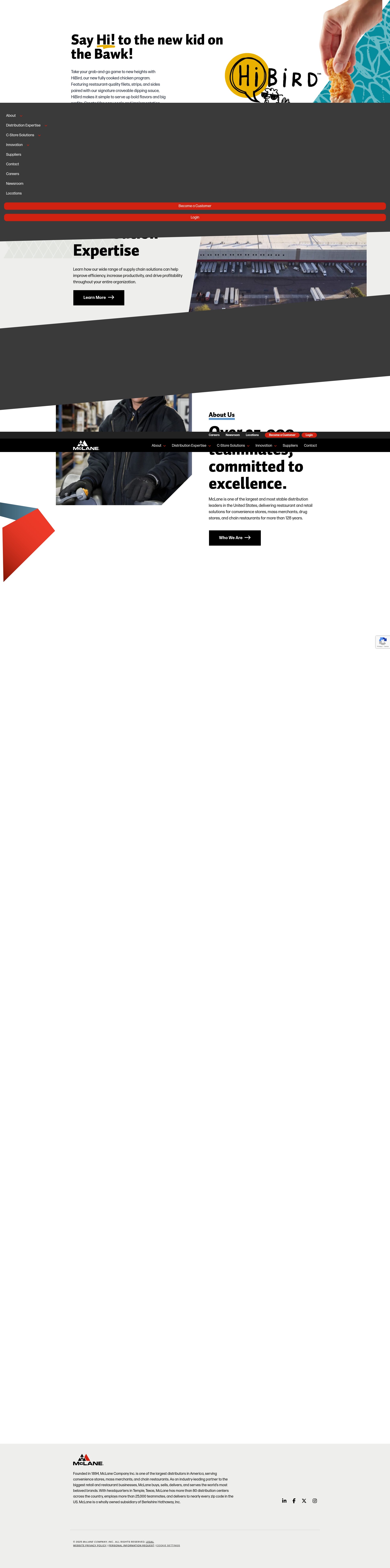 Screenshot of www.mclaneco.com