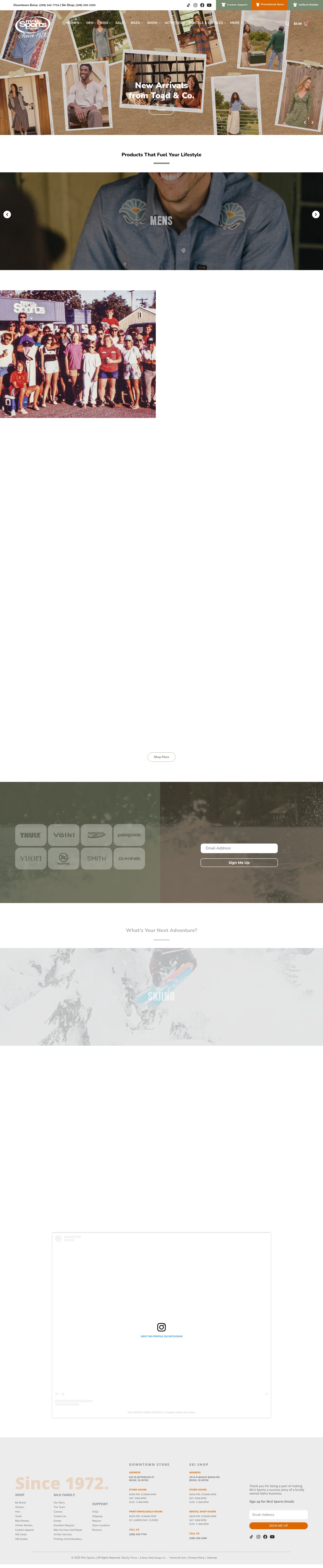 Screenshot of www.mcusports.com