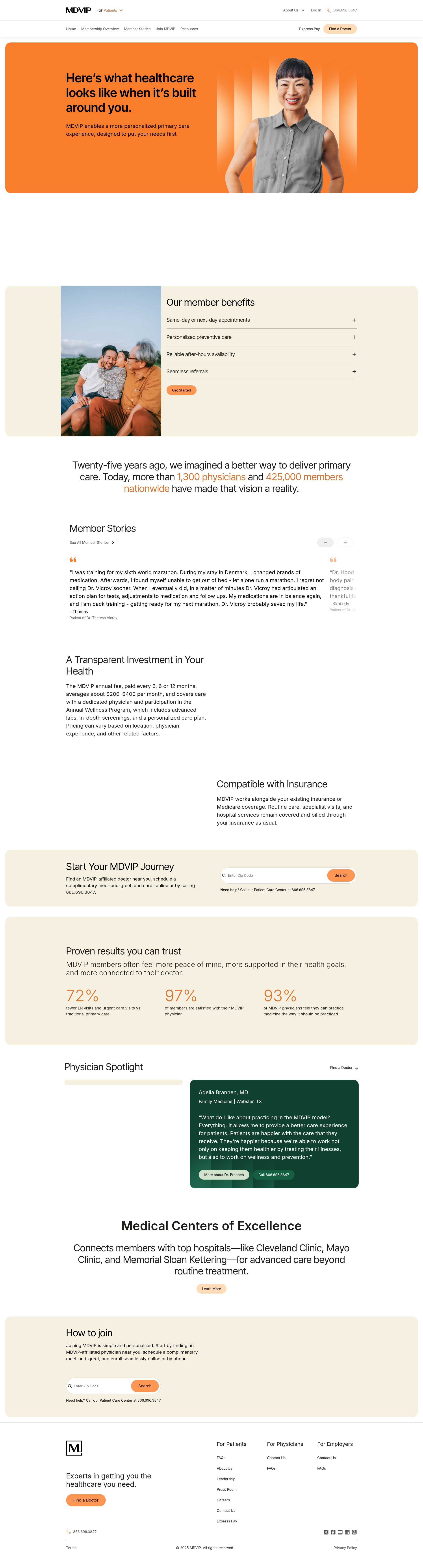 Screenshot of www.mdvip.com
