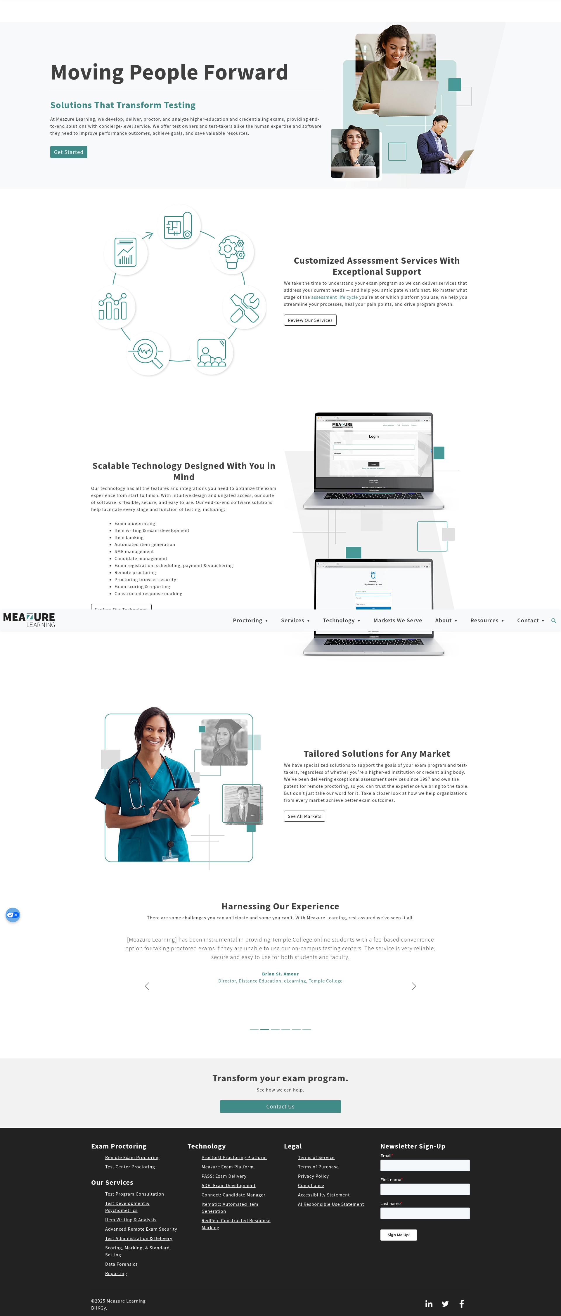 Screenshot of www.meazurelearning.com