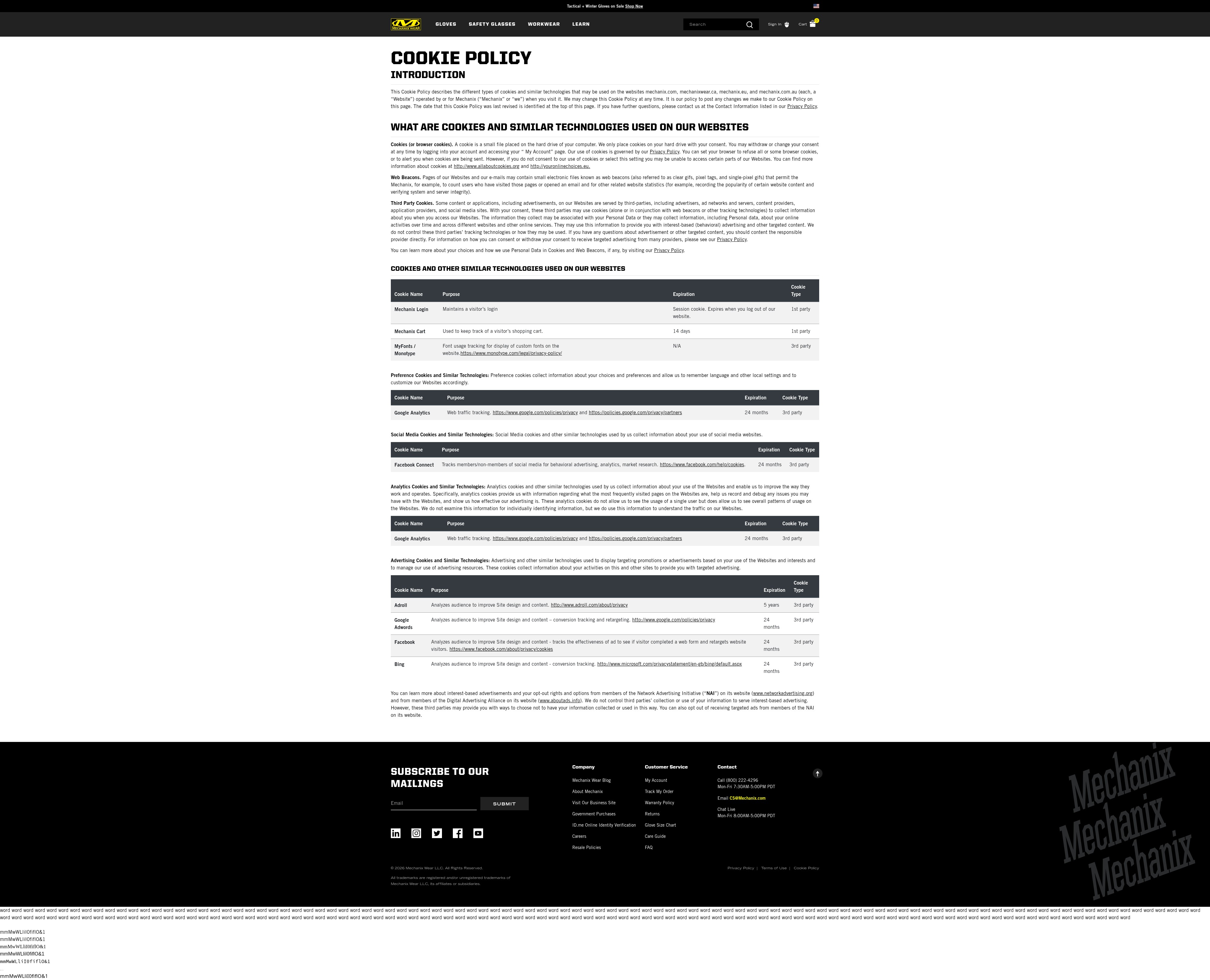 Screenshot of www.mechanix.com