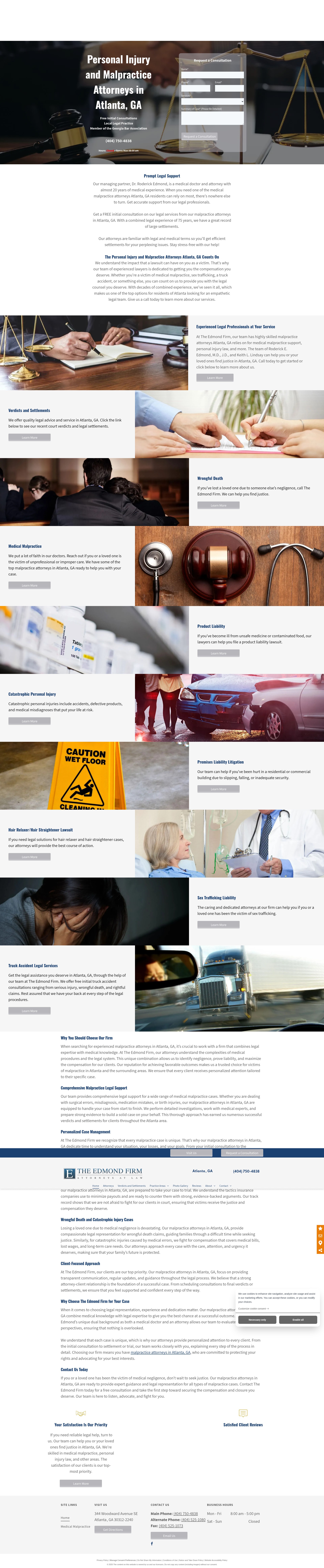 Screenshot of www.med-malpracticeattorney.com