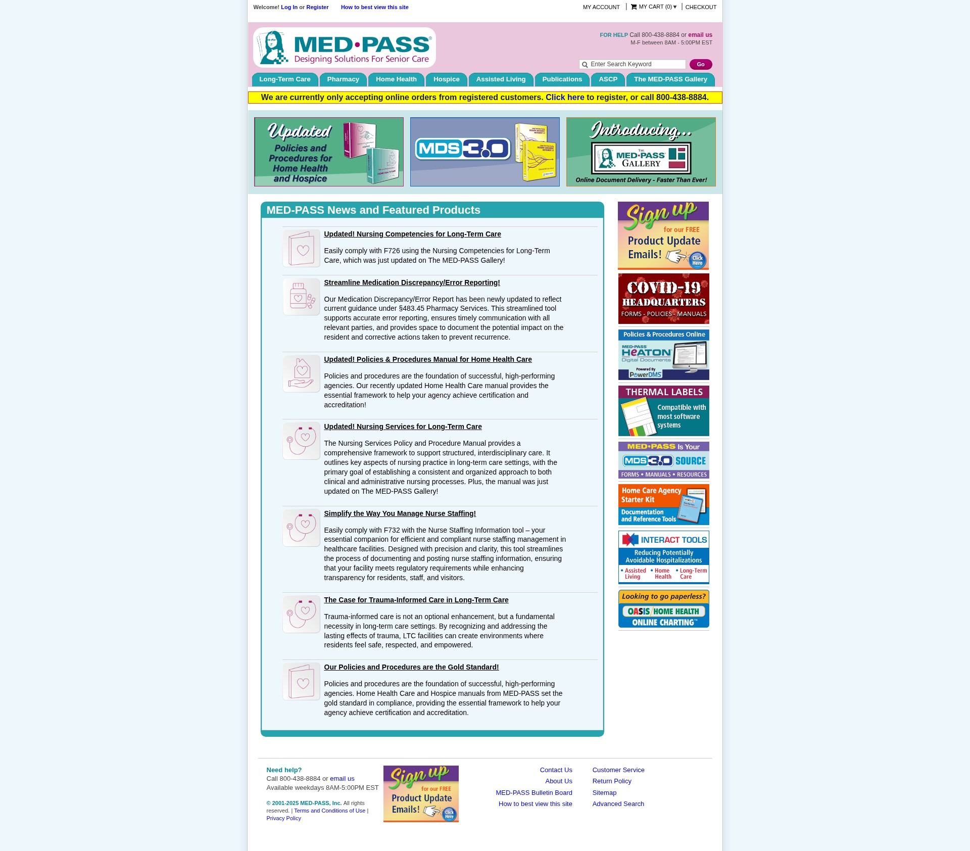 Screenshot of www.med-pass.com