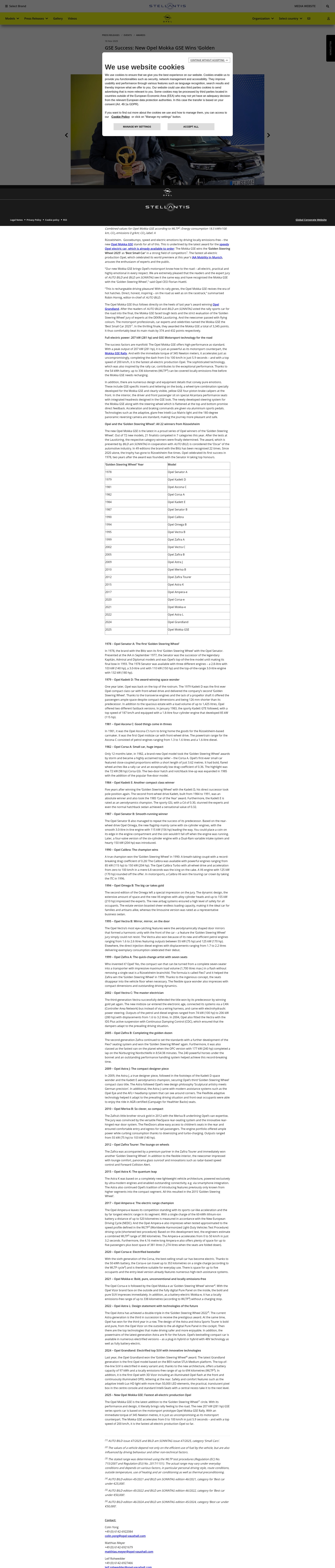 Screenshot of www.media.stellantis.com