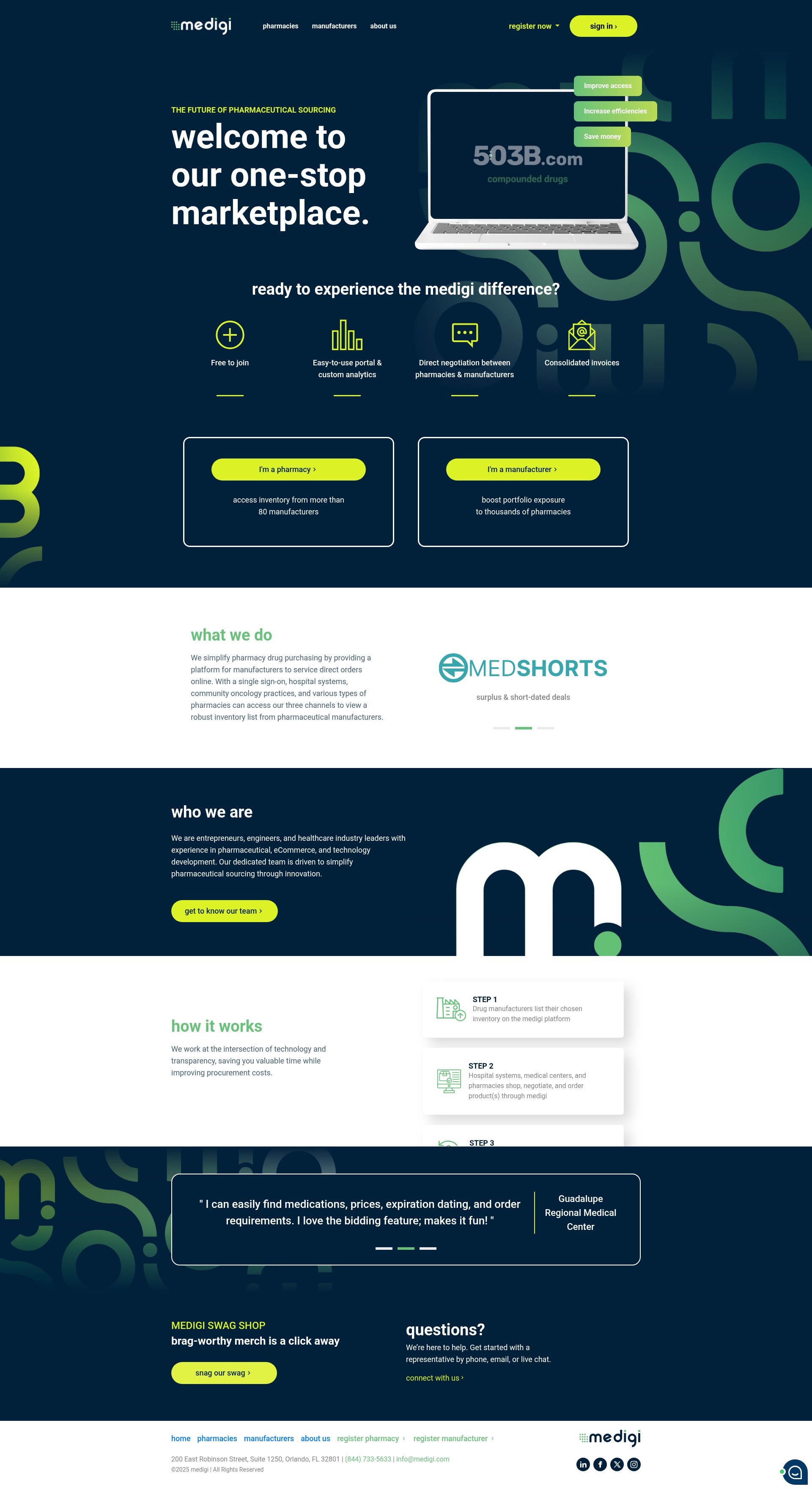 Screenshot of www.medigi.com