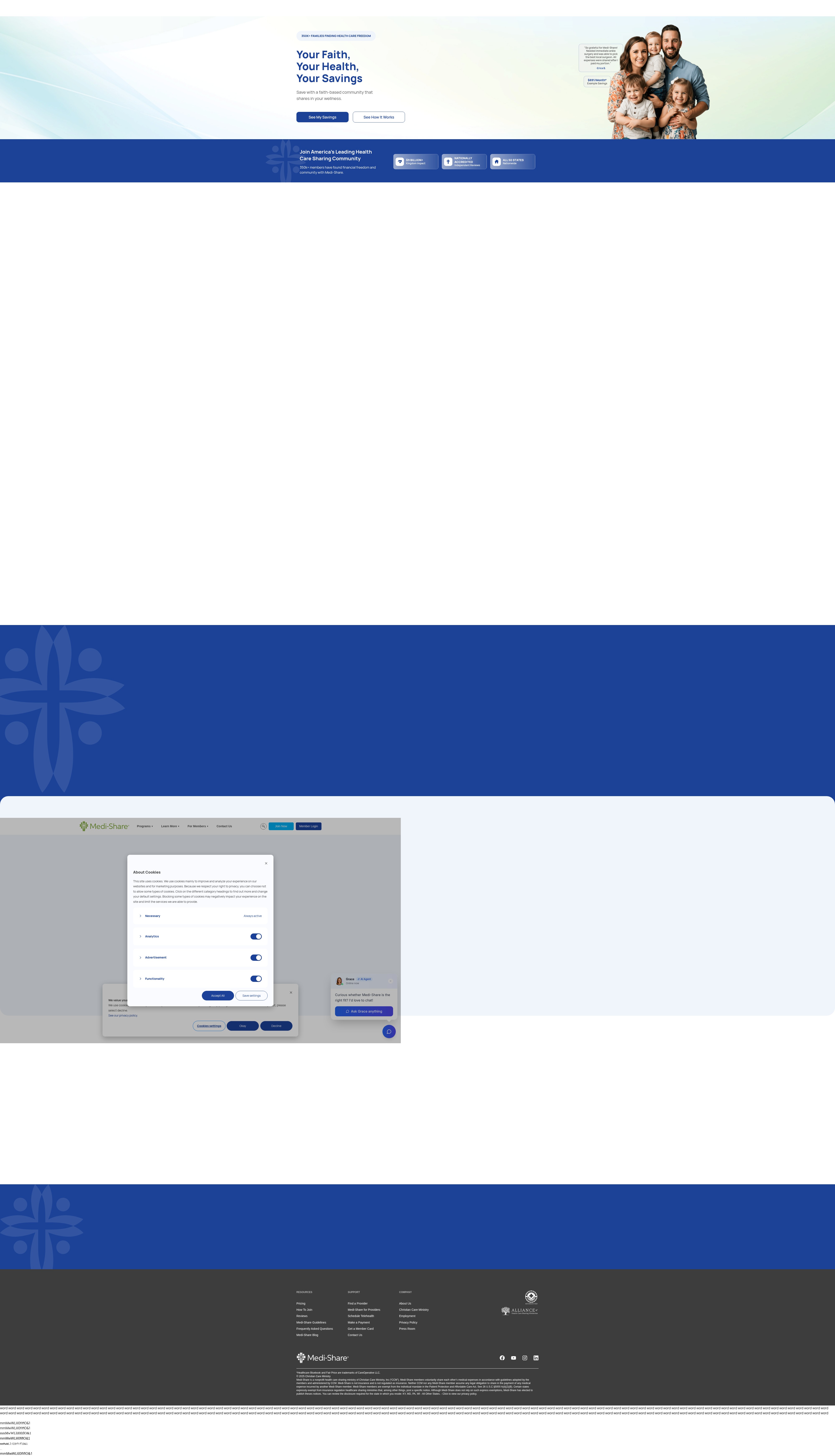 Screenshot of www.medishare.com