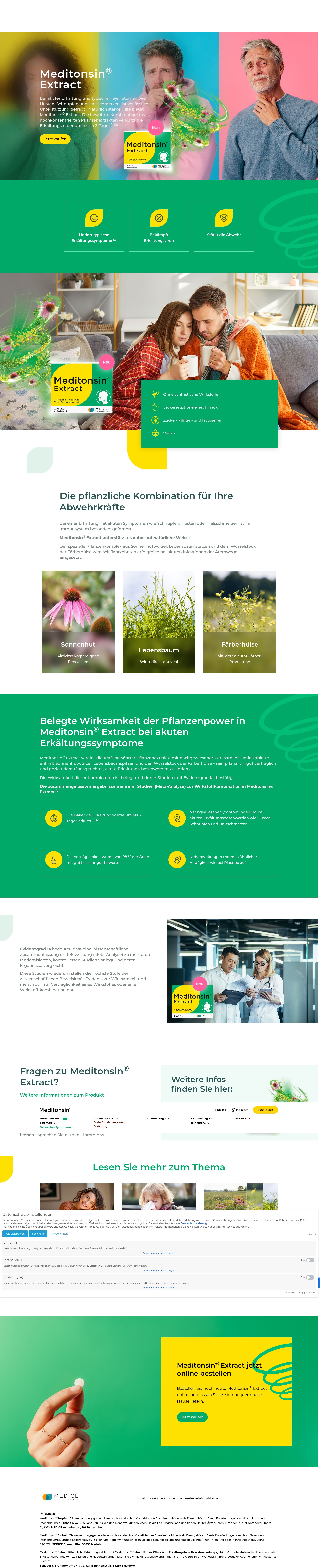 Screenshot of www.meditonsin.de