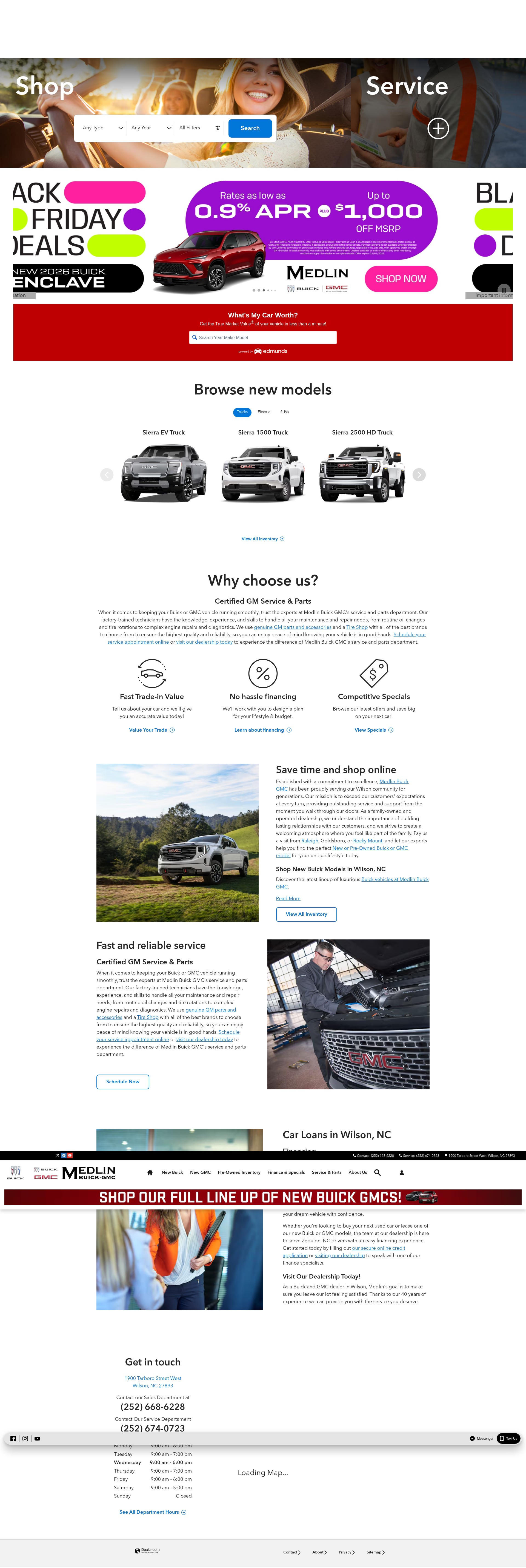 Screenshot of www.medlinbuickgmc.com