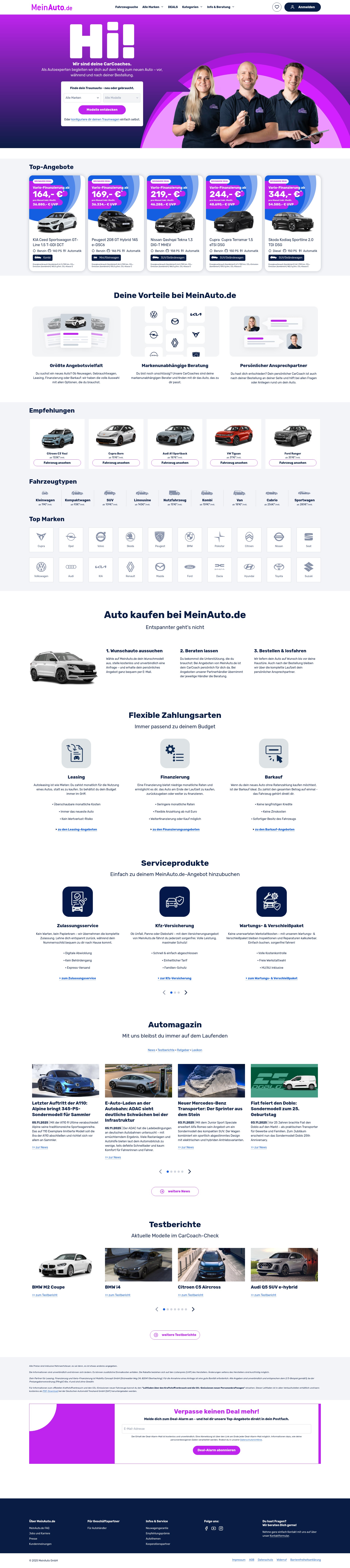 Screenshot of www.meinauto.de
