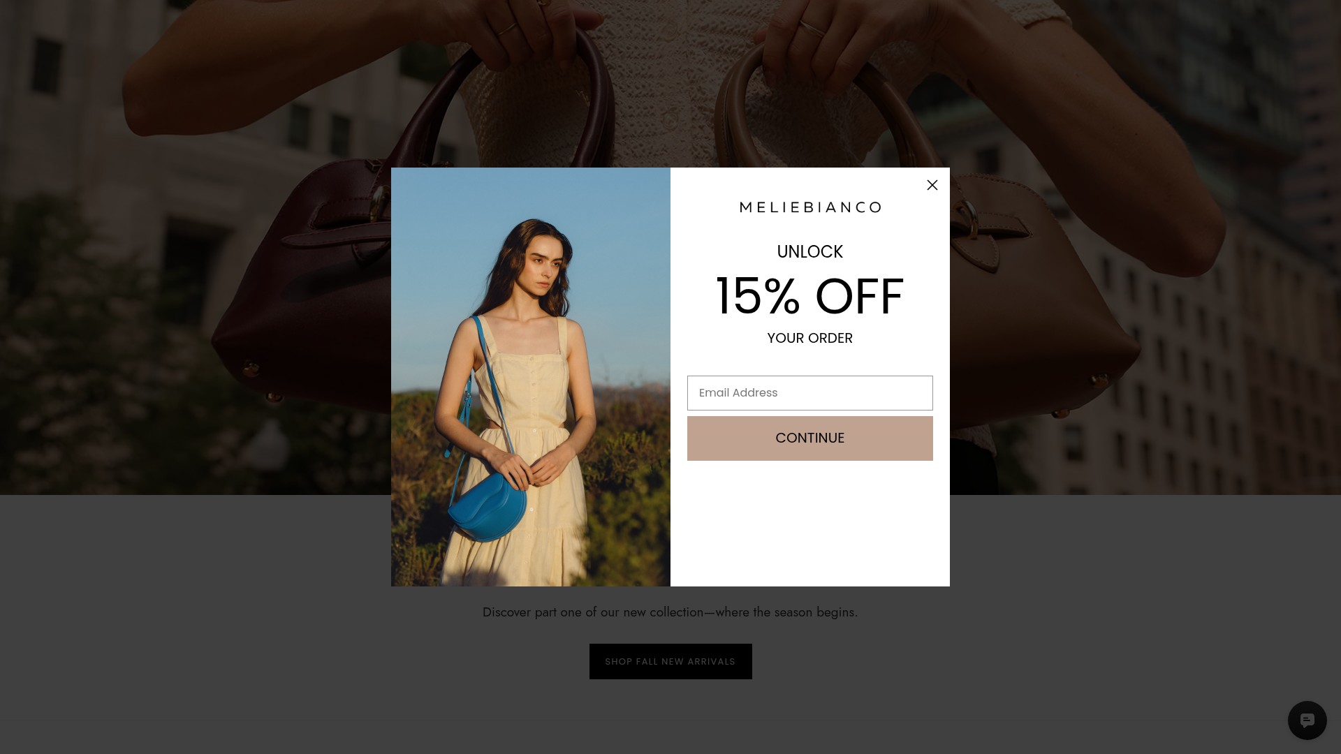 Screenshot of www.meliebianco.com