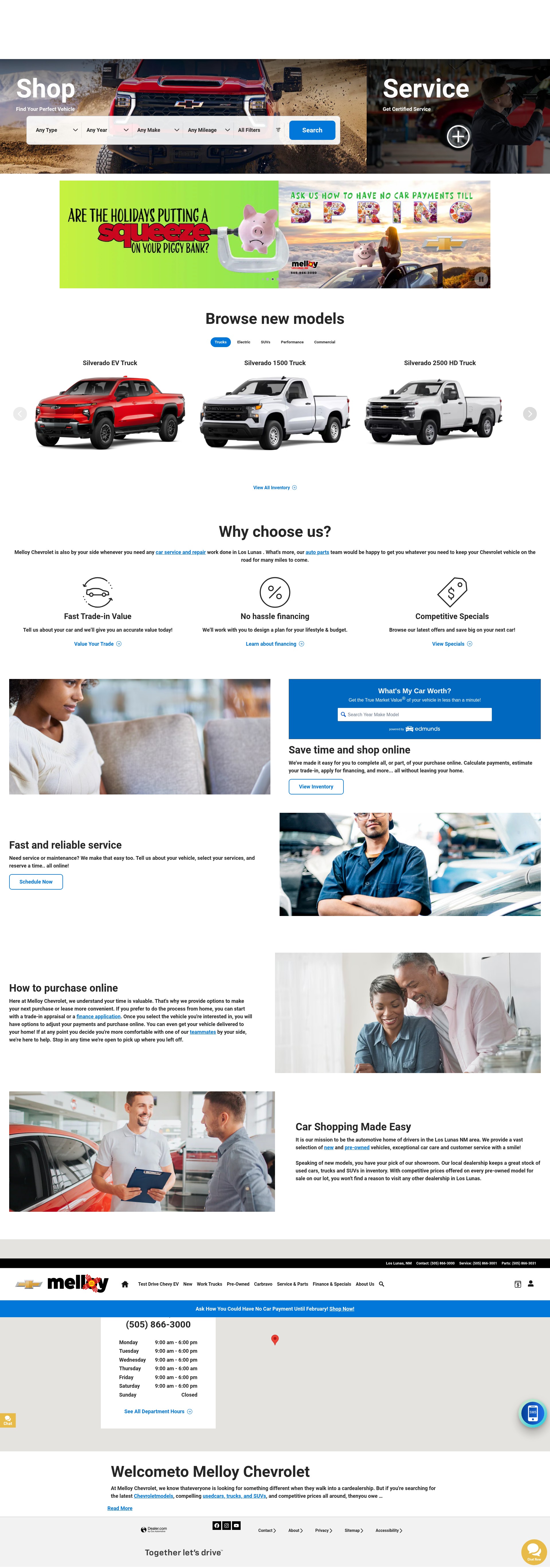 Screenshot of www.melloychevrolet.com