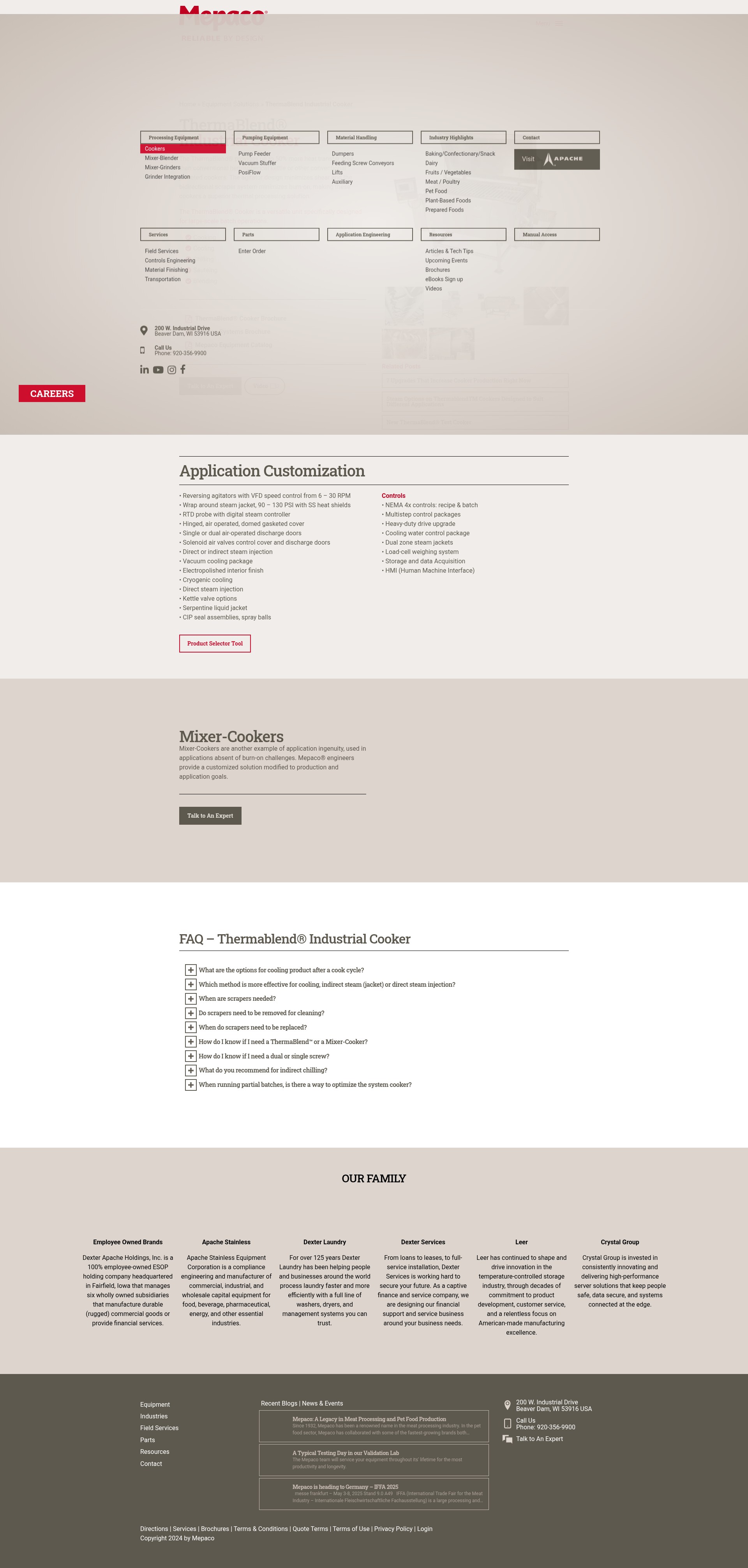 Screenshot of www.mepaco.net
