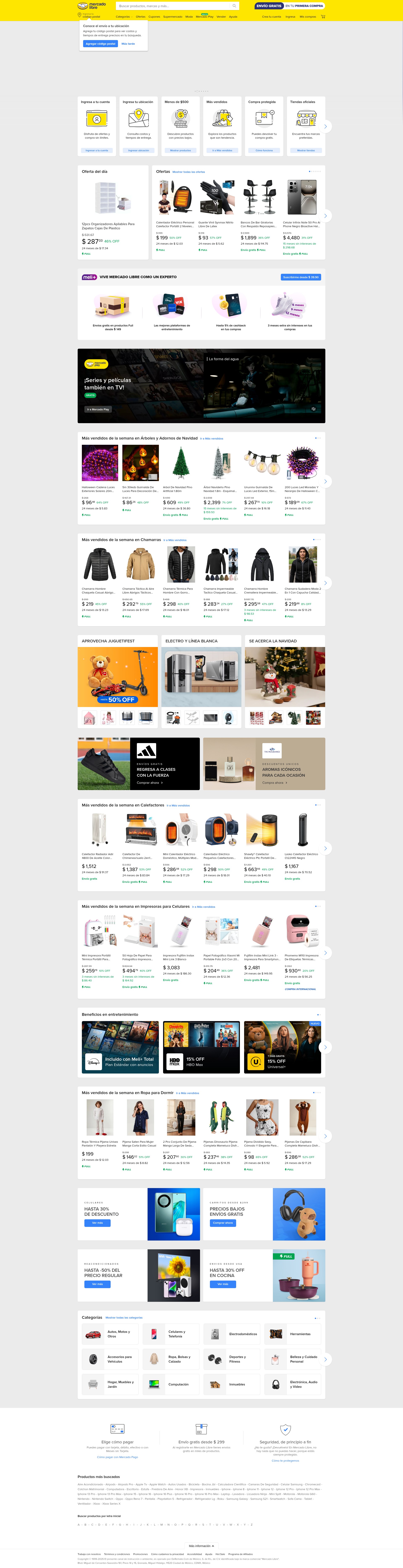 Screenshot of www.mercadolibre.com.mx