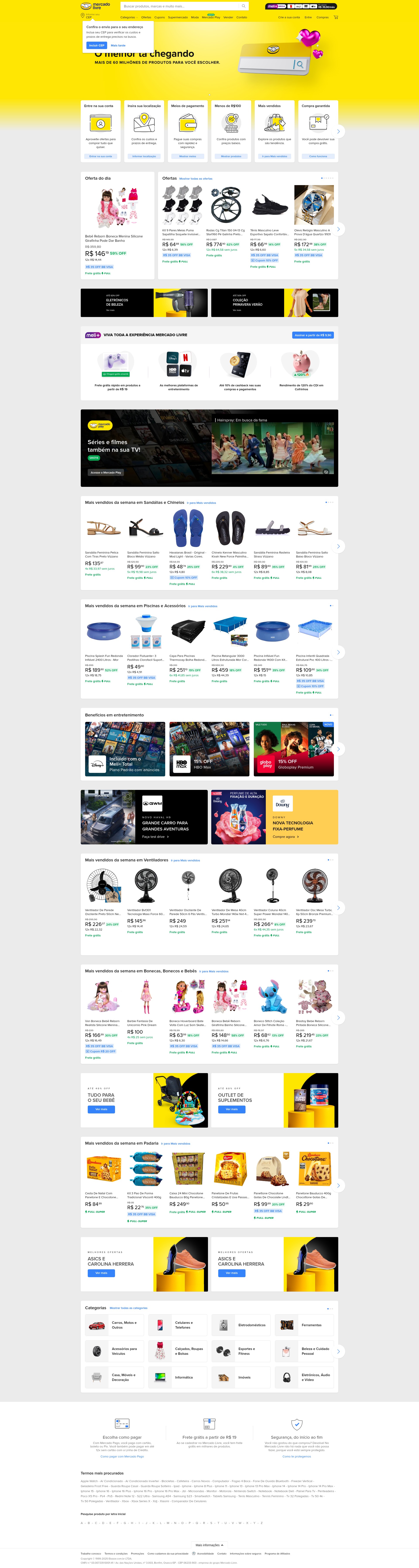 Screenshot of www.mercadolivre.com.br