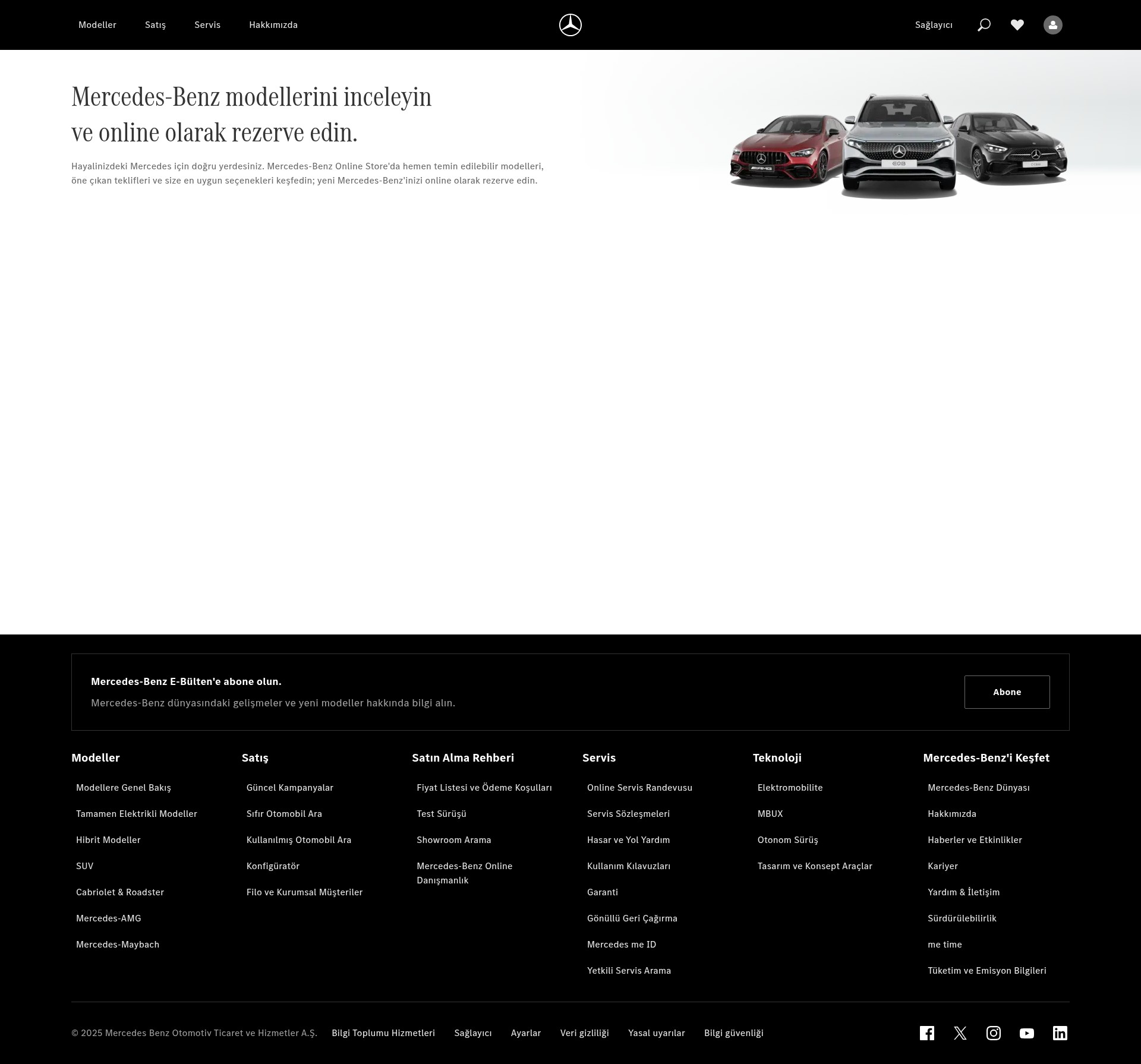 Screenshot of www.mercedes-benz.com.tr