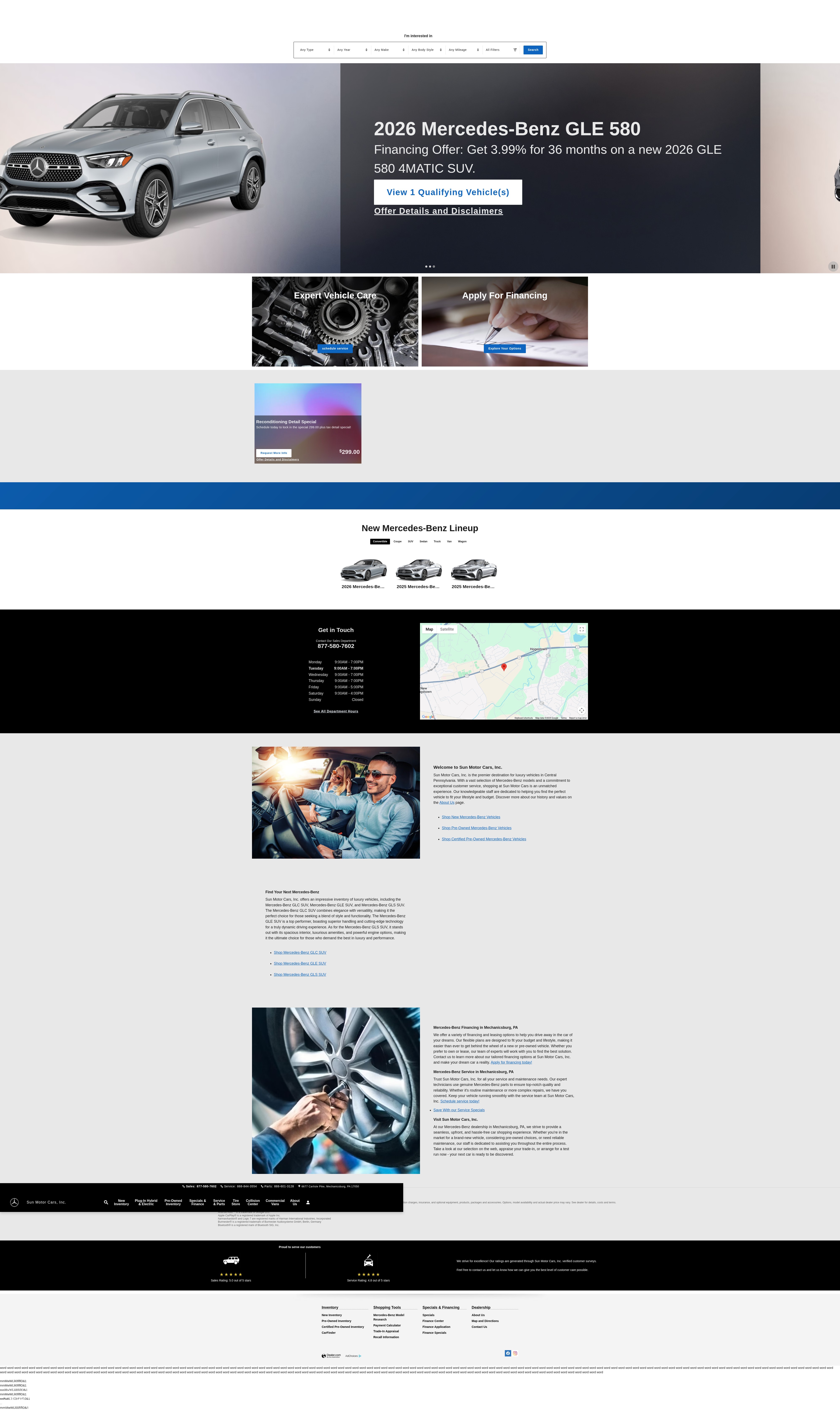 Screenshot of www.mercedes.sunmotorcars.com