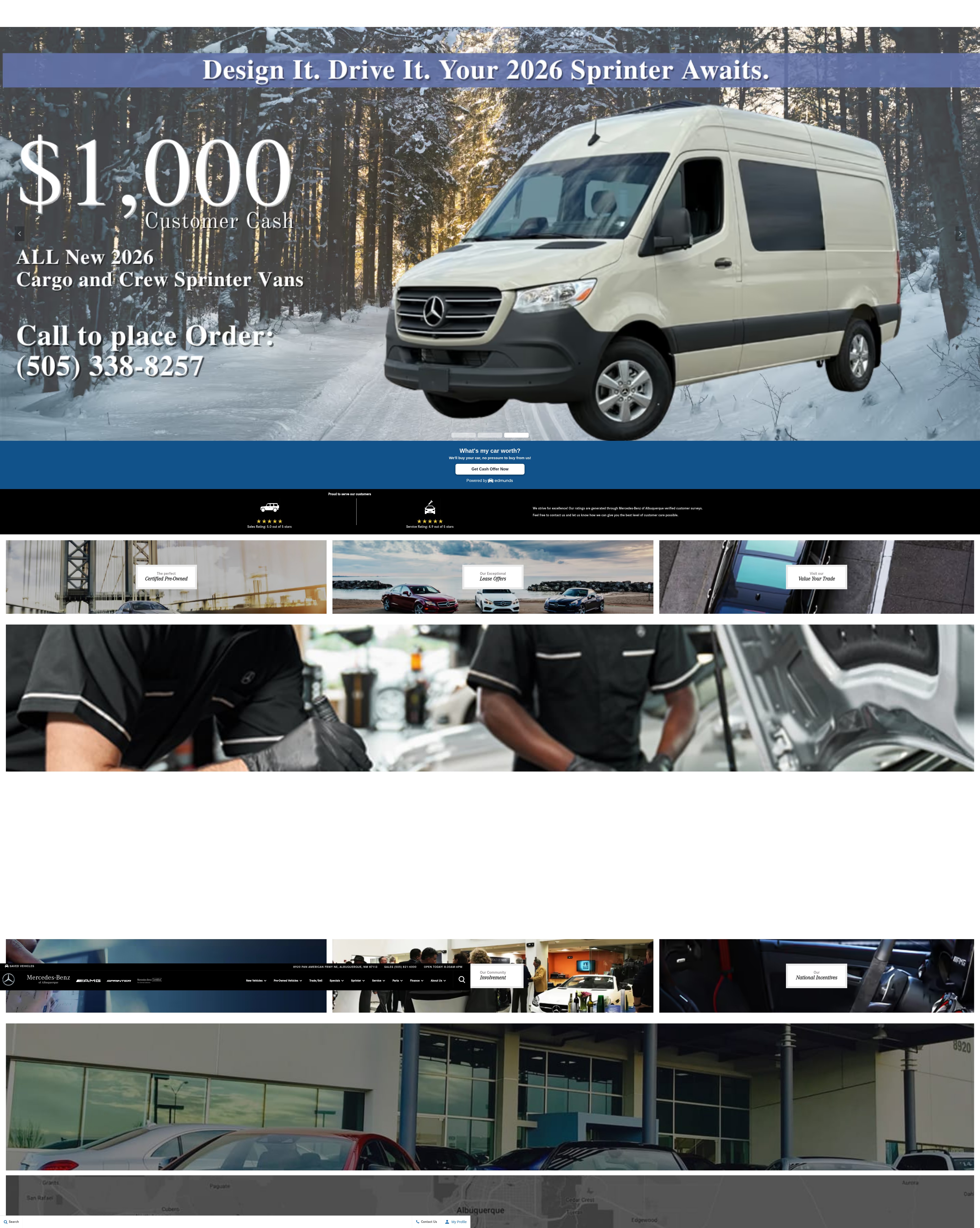 Screenshot of www.mercedesabq.com