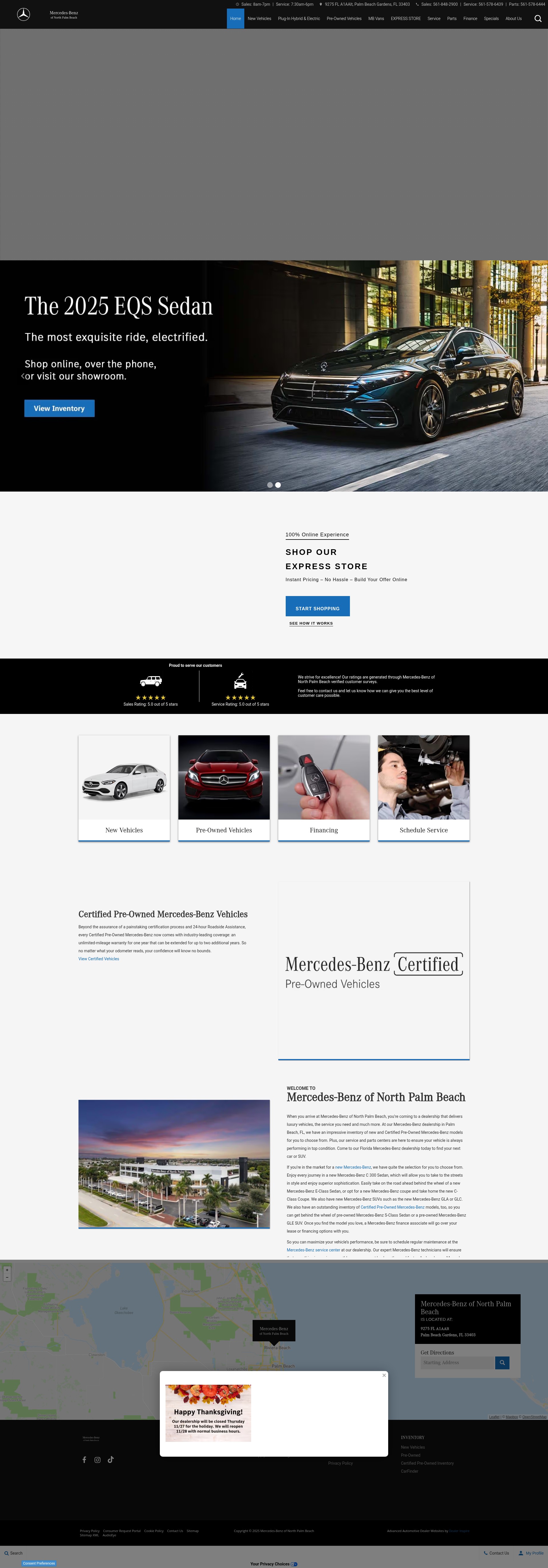 Screenshot of www.mercedesbenznorthpalmbeach.com