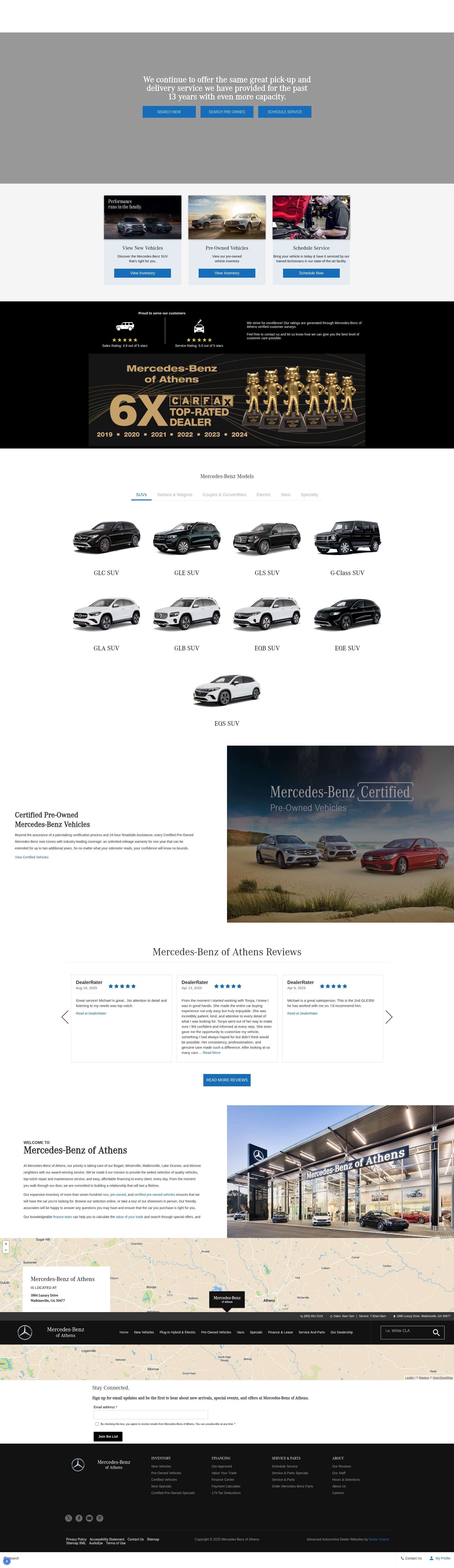 Screenshot of www.mercedesbenzofathens.com