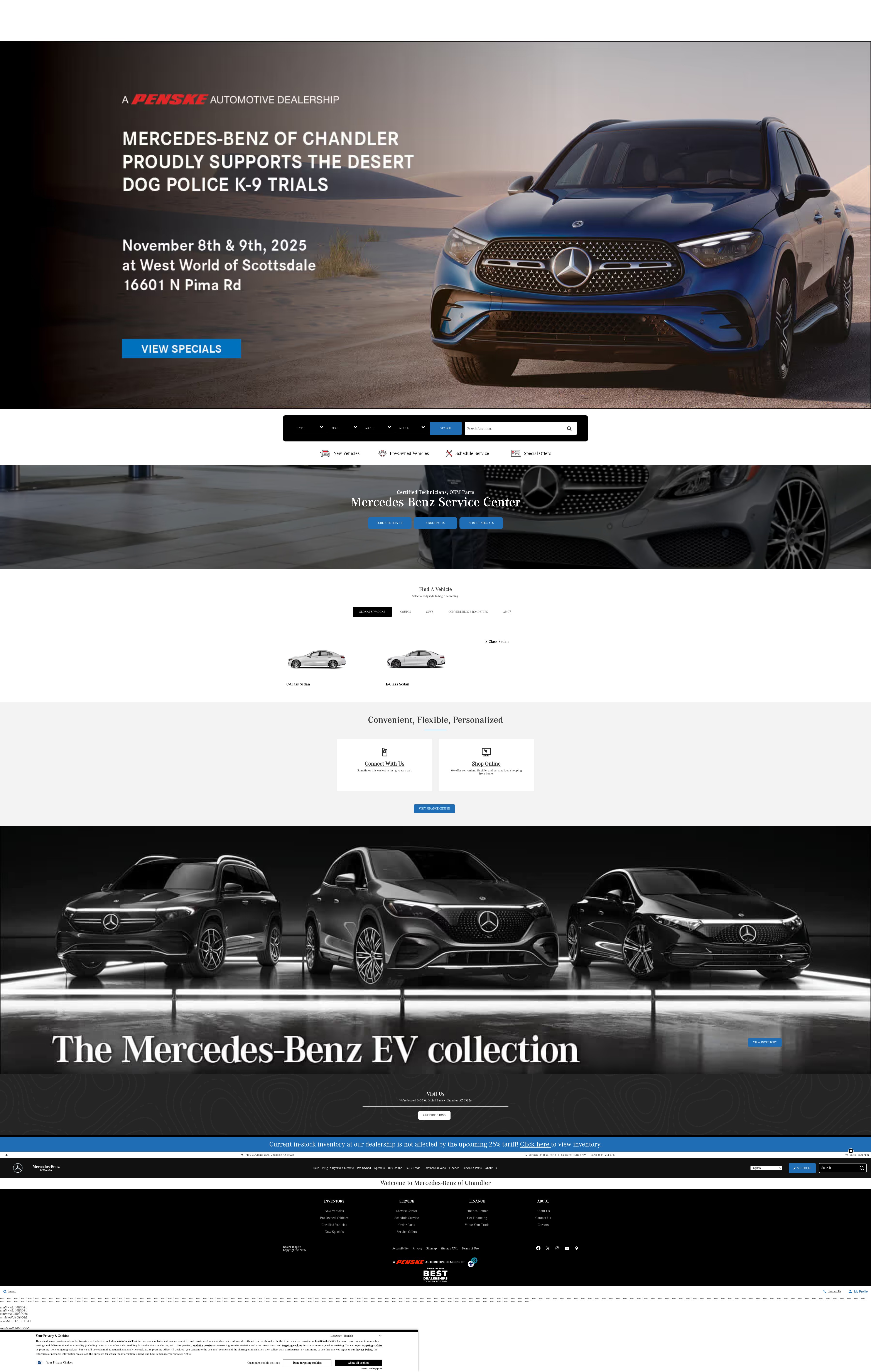 Screenshot of www.mercedesbenzofchandler.com
