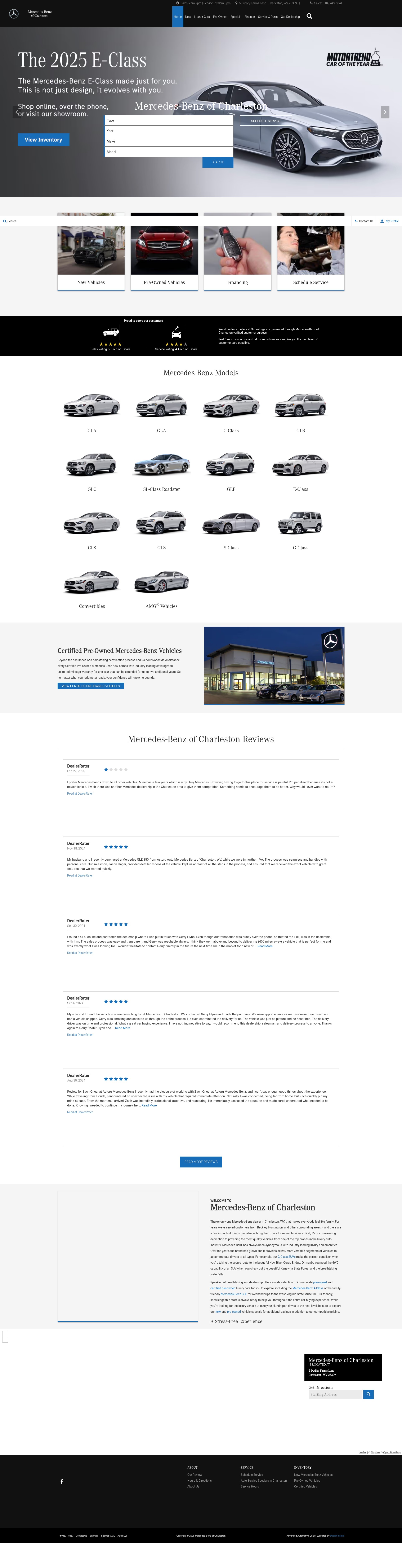 Screenshot of www.mercedesbenzofcharleston.com