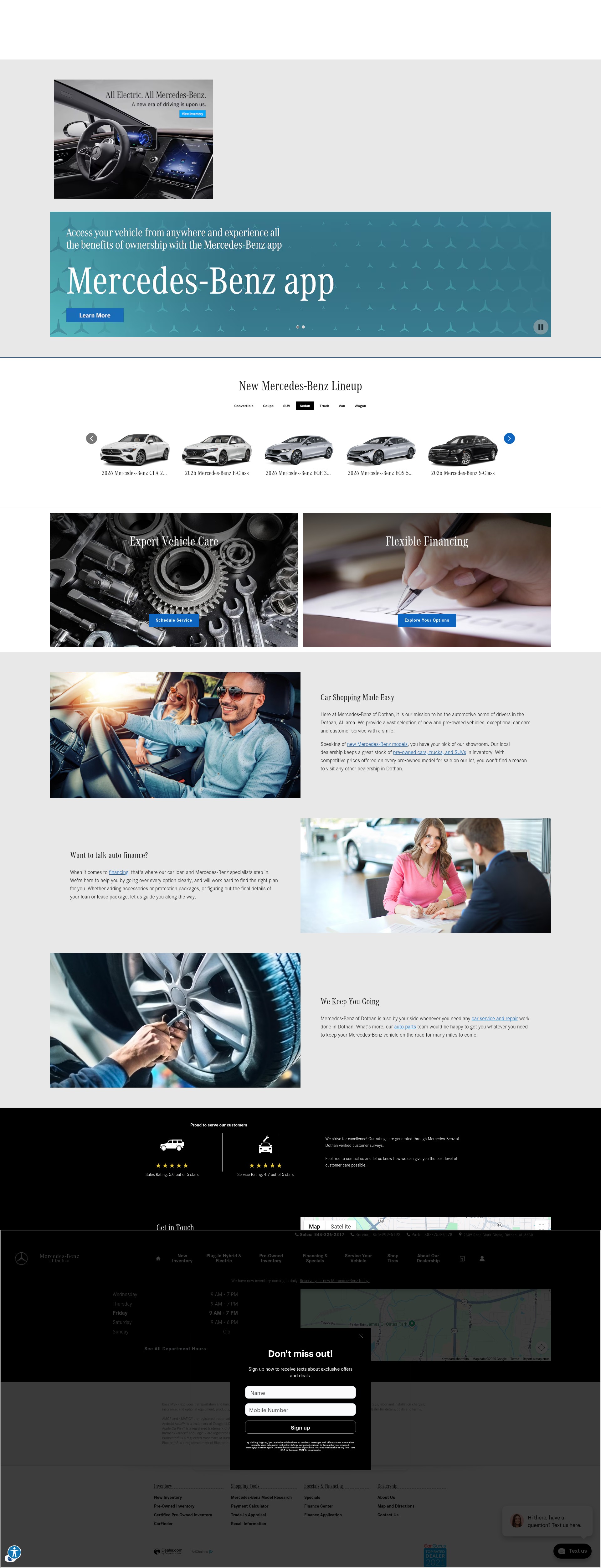 Screenshot of www.mercedesbenzofdothan.com