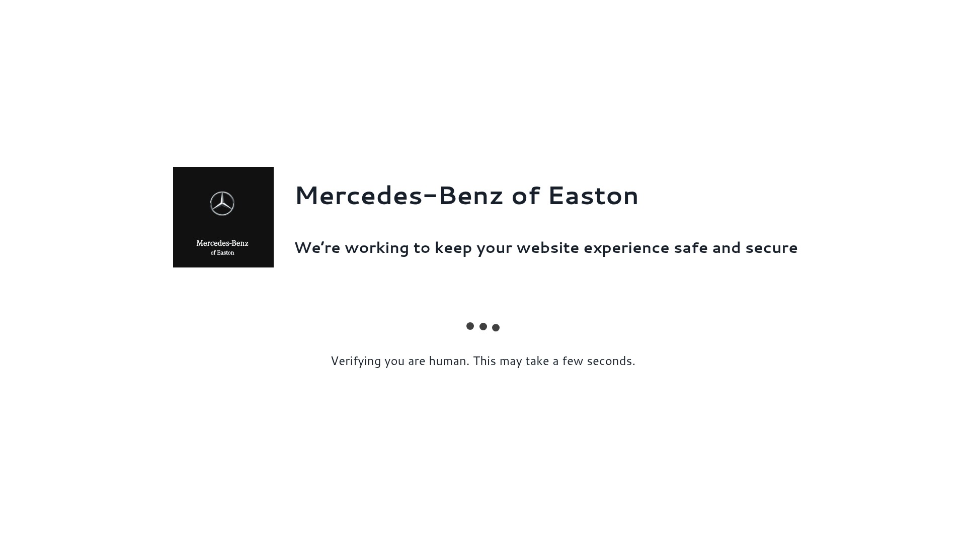 Screenshot of www.mercedesbenzofeaston.com