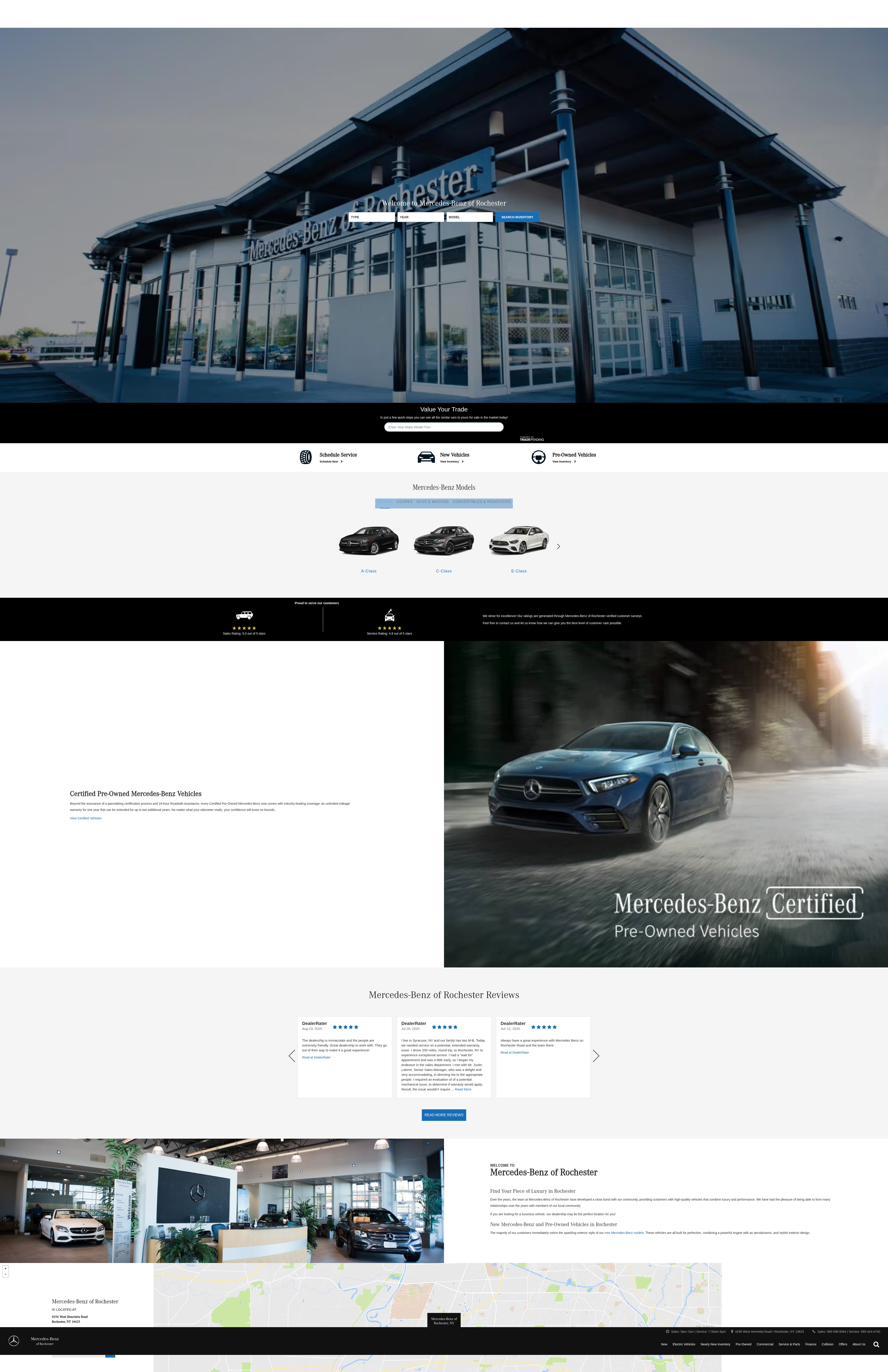 Screenshot of www.mercedesbenzrochester.com