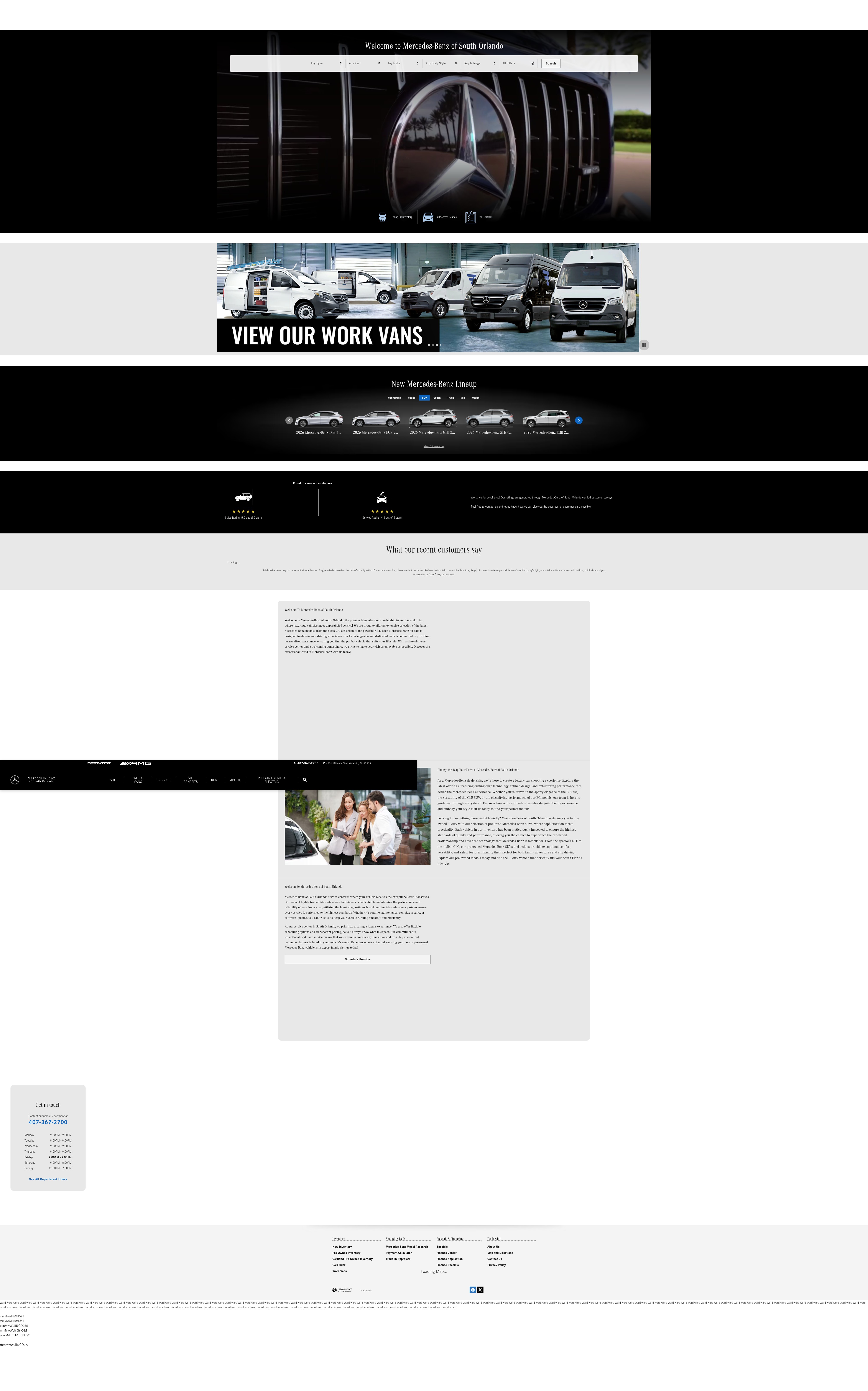 Screenshot of www.mercedesbenzsouthorlando.com